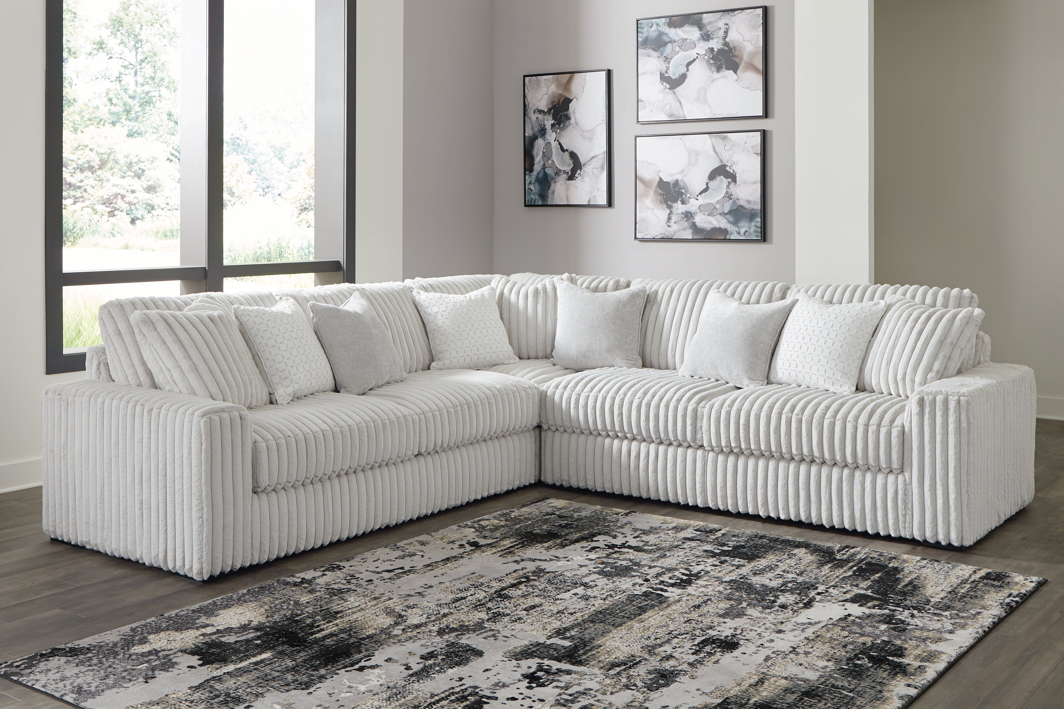 A2Z Furniture - Ashley Furniture - Stupendous Sectional - LAF 3-Piece Sectional / Alloy - 25903S1