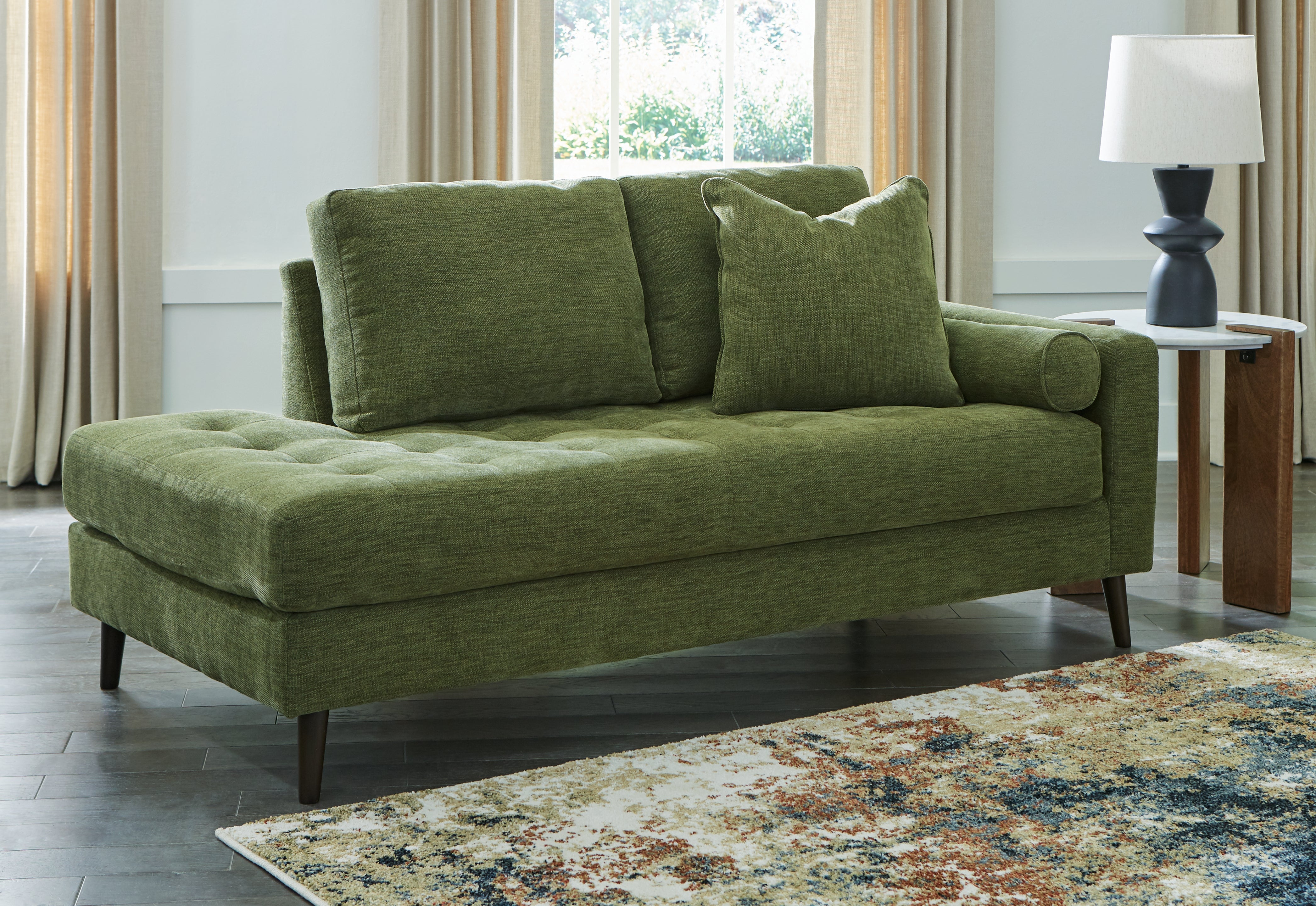A2Z Furniture - Ashley Furniture - Bixler Living Room - RAF Corner Chaise / Olive - 2610717