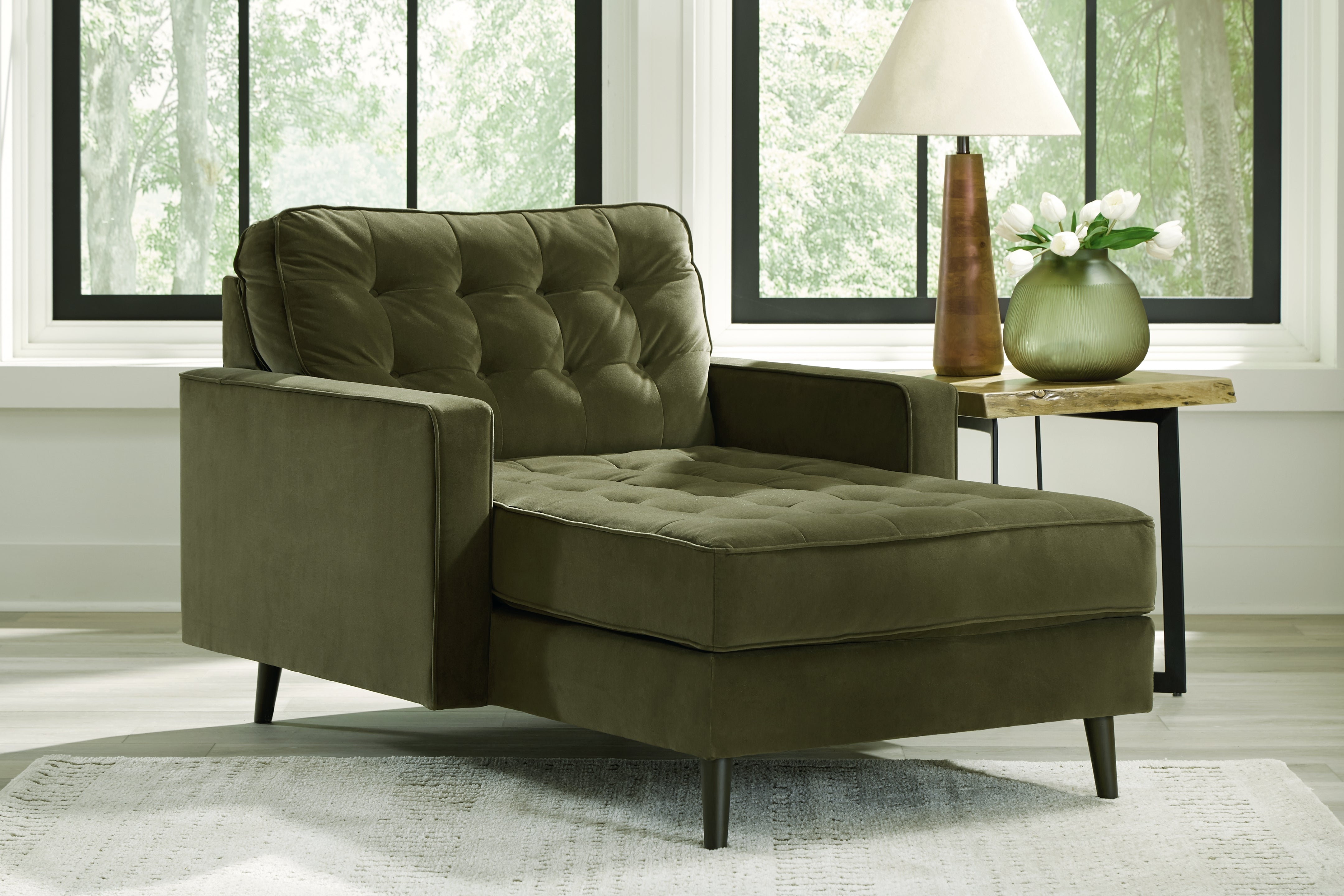 A2Z Furniture - Ashley Furniture - Reveon Lakes Living Room - Chaise / Olive - 2640415