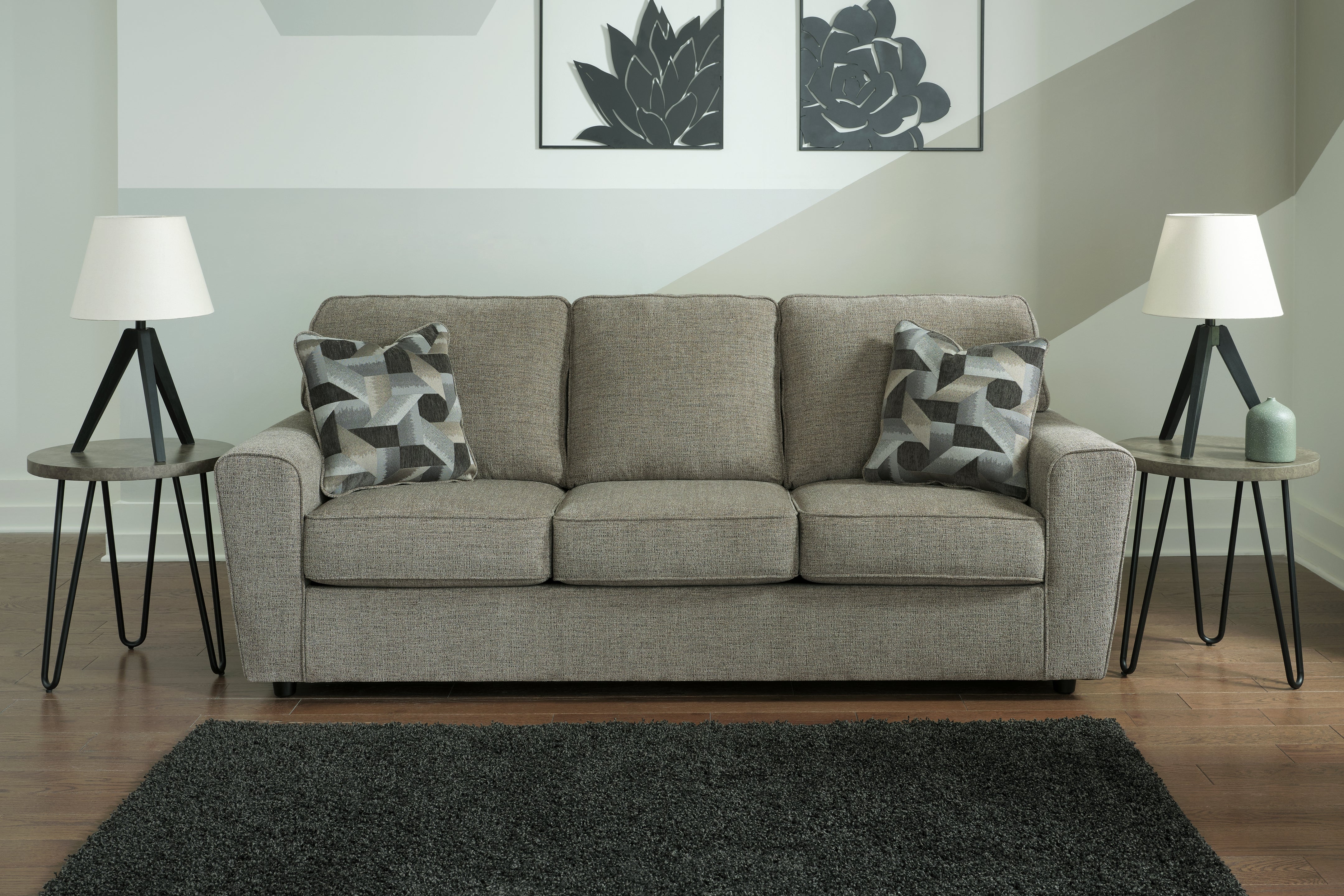 A2Z Furniture - Ashley Furniture - Cascilla Living Room - Sofa / Pewter - 2680538