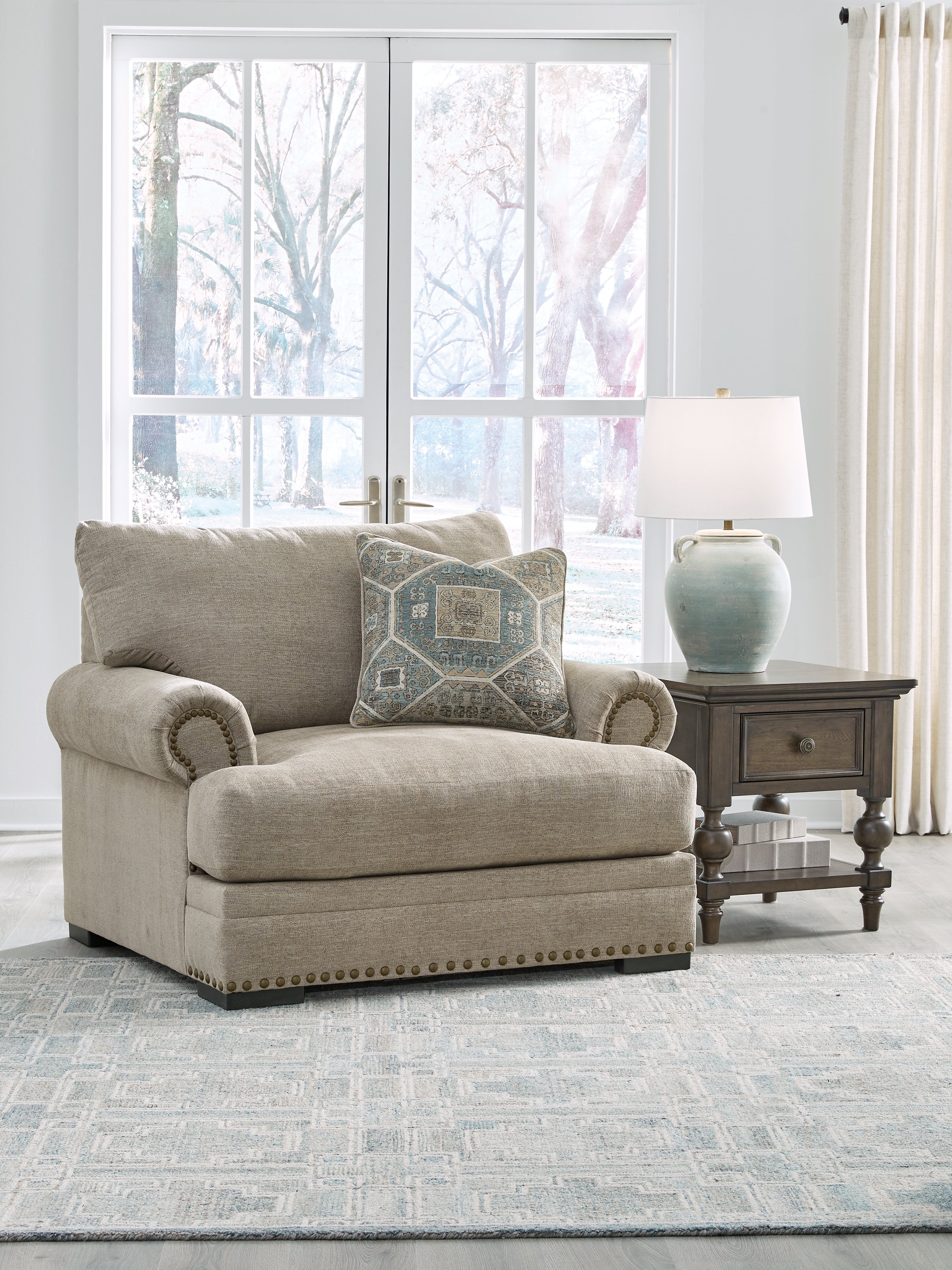 A2Z Furniture - Ashley Furniture - Galemore Living Room - Chair and a Half / Quarry - 2700423