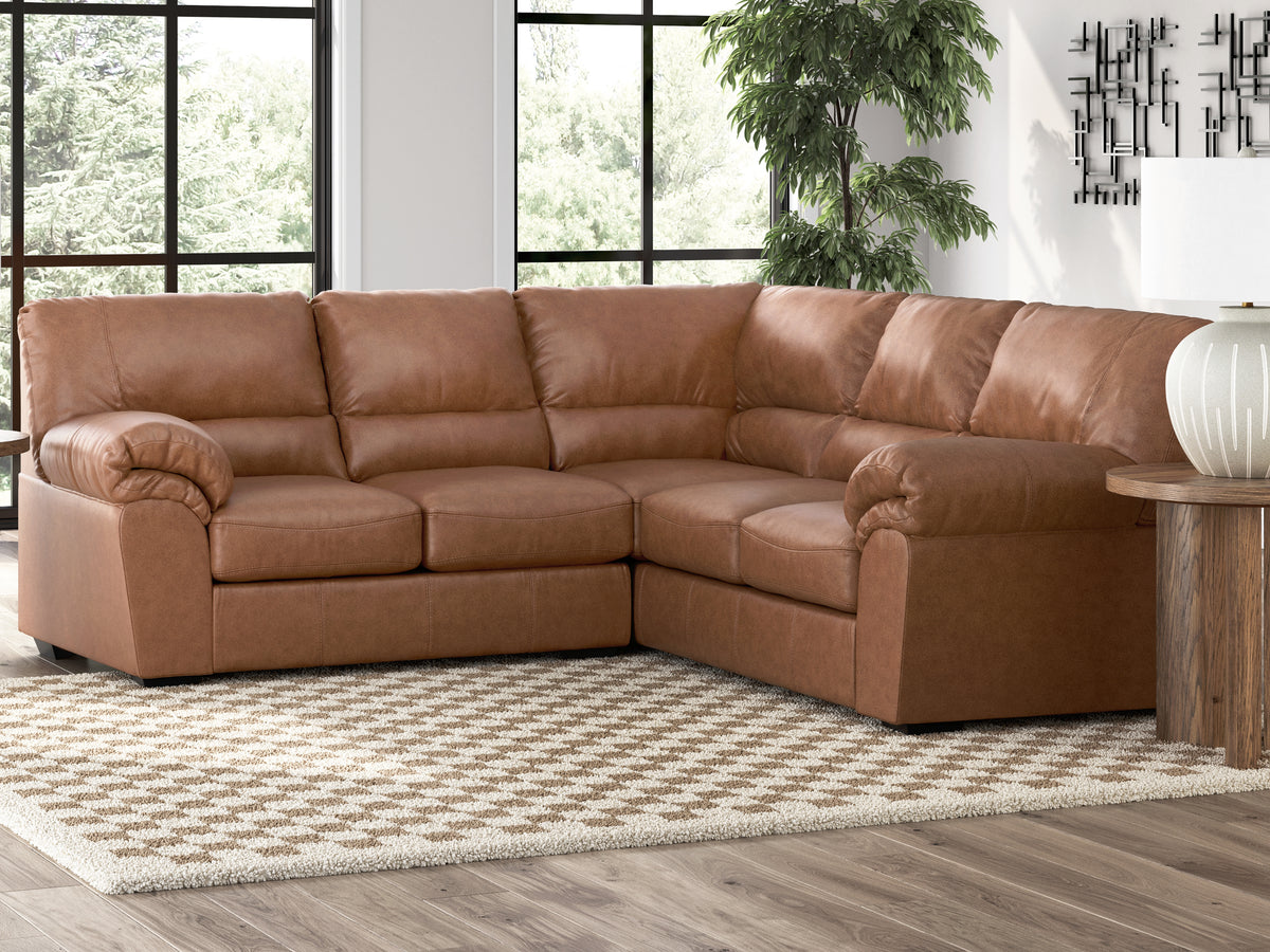 A2Z Furniture - Ashley Furniture - WillowBend Sectional - RAF 3-Piece Sectional / Caramel - PC27704S3