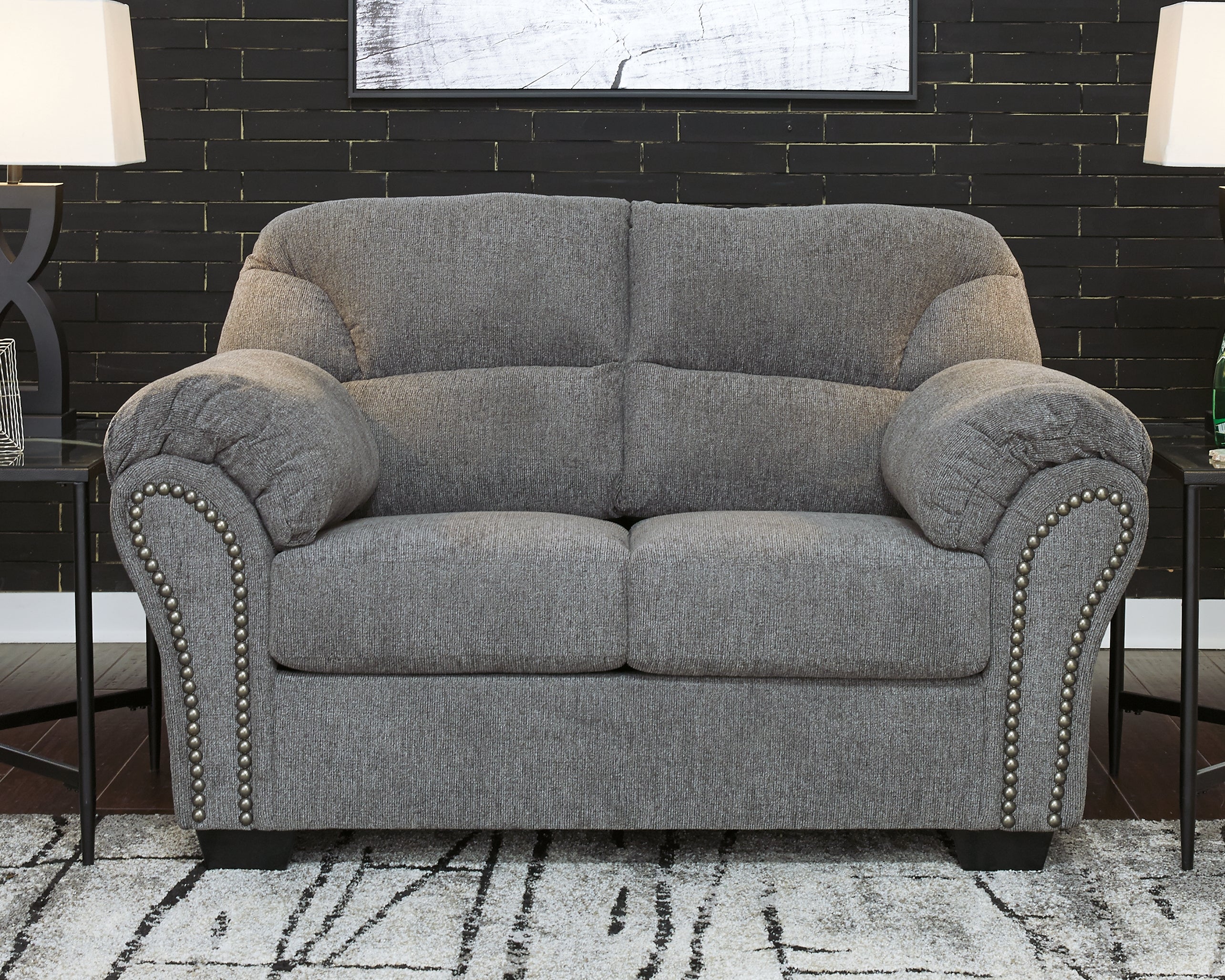 A2Z Furniture - Ashley Furniture - Allmaxx Living Room - Loveseat / Pewter - 2810535