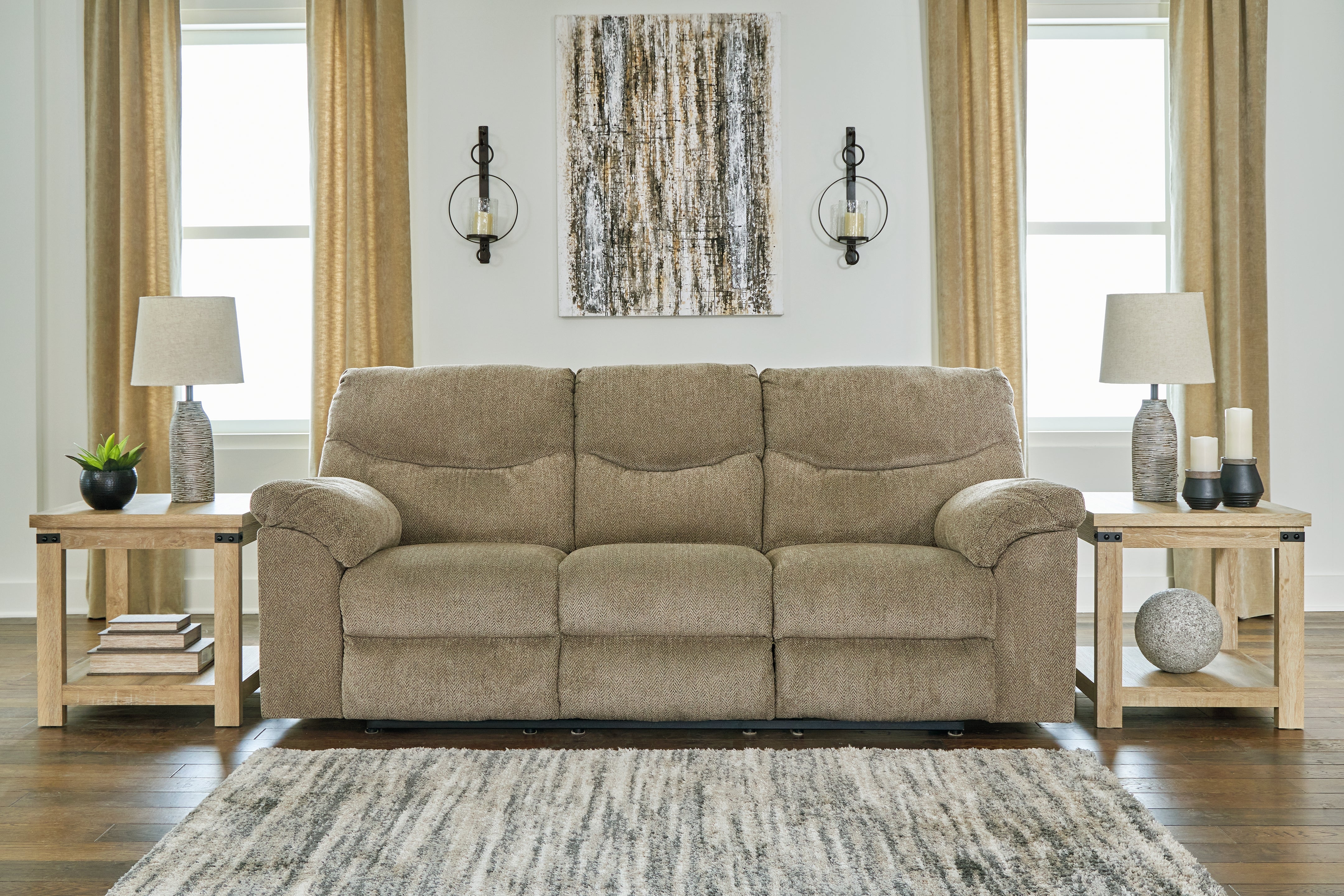 A2Z Furniture - Ashley Furniture - Alphons Living Room - Reclining Sofa / Briar - 2820288
