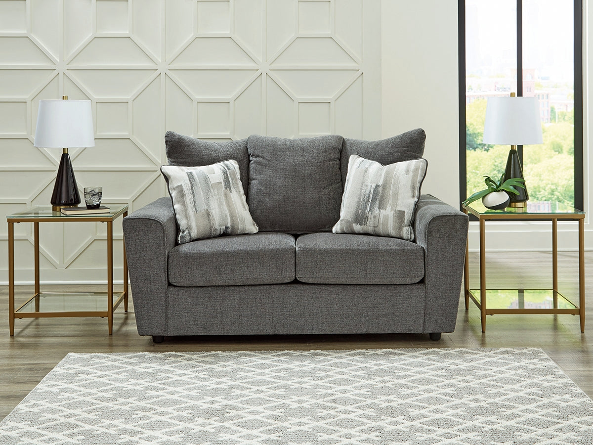 A2Z Furniture - Ashley Furniture - Stairatt Living Room - Loveseat / Gravel - 2850235