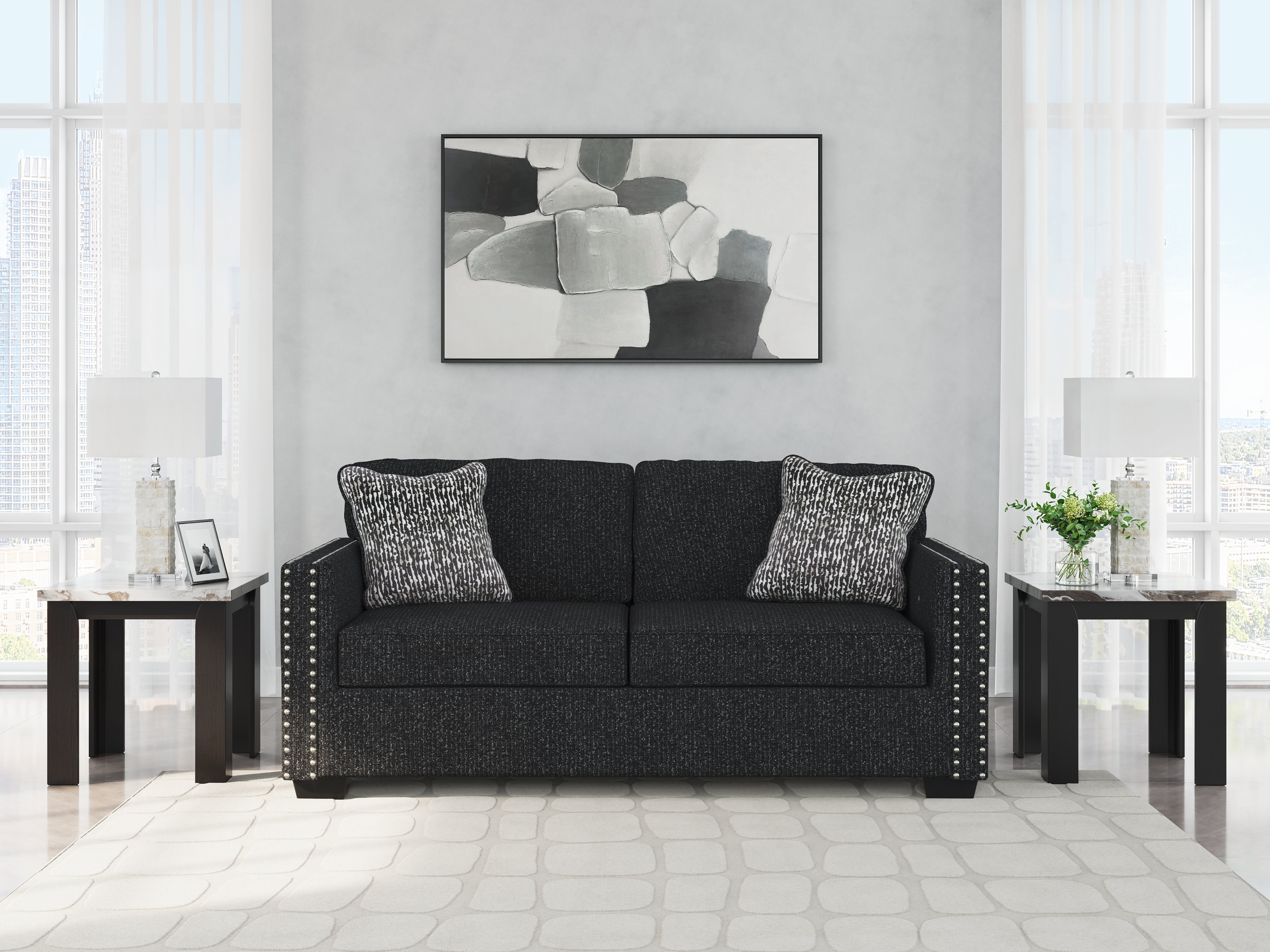 A2Z Furniture - Ashley Furniture - Jasmine Peaks Living Room - Sofa / Coal - 2890438