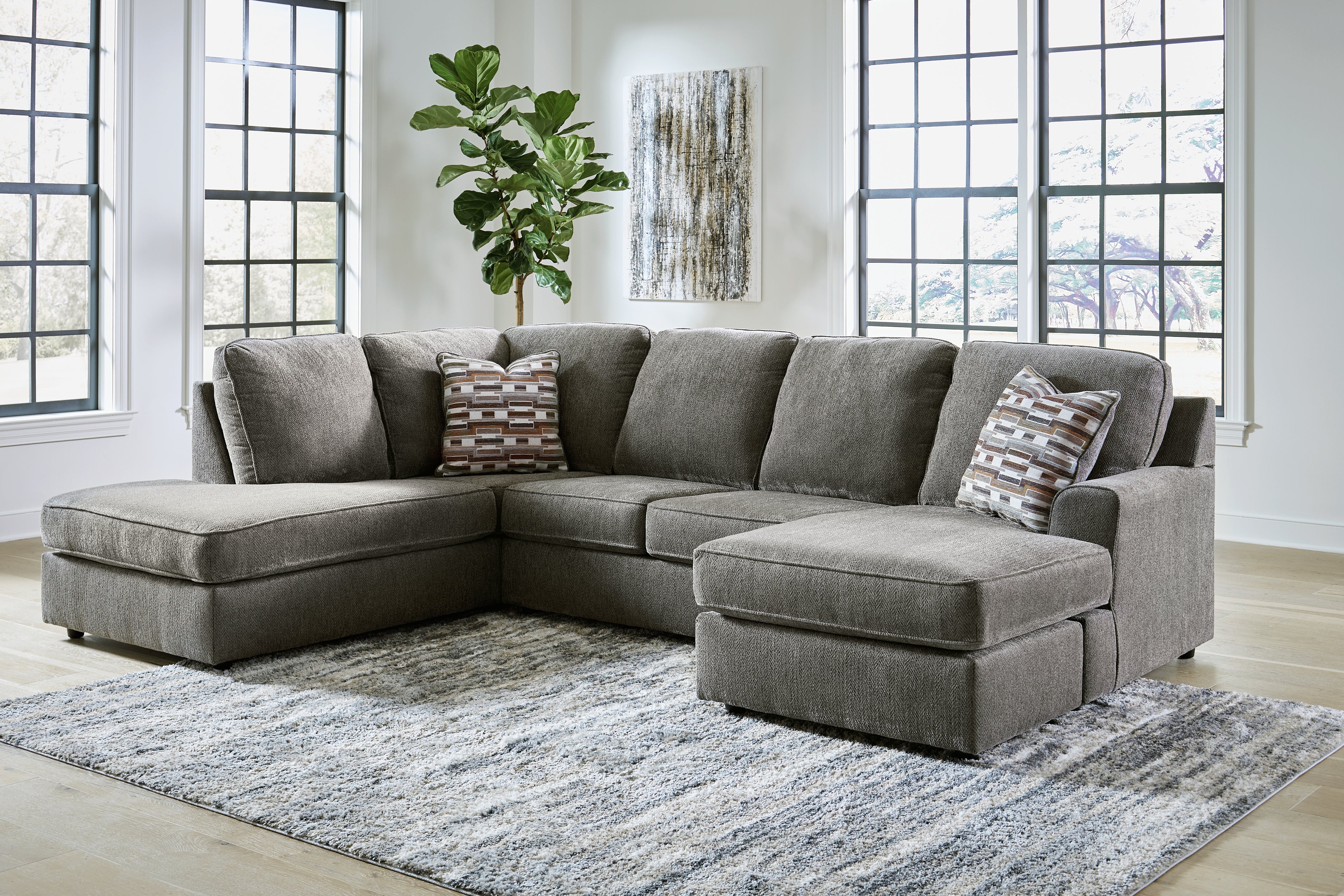 A2Z Furniture - Ashley Furniture - O'Phannon Sectional - LAF 2-Piece Sectional with Chaise / Putty - 29402S1