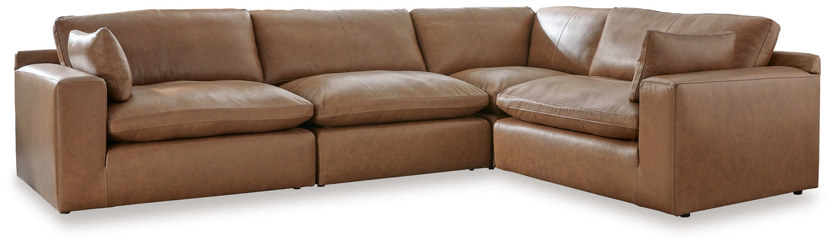 A2Z Furniture - Ashley Furniture - Emilia Sectional - RAF 6-Piece Sectional / Caramel - 30901S5