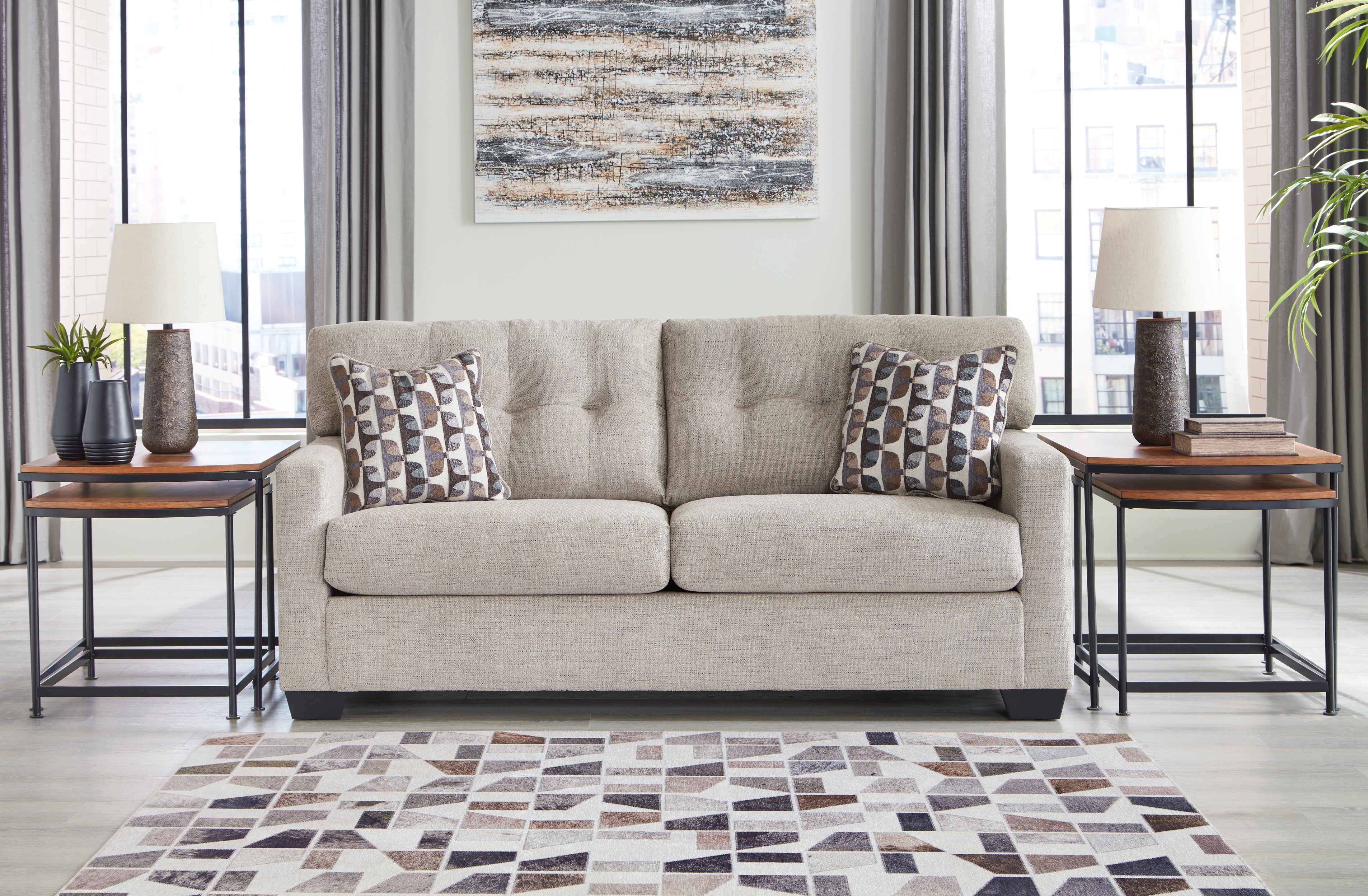 A2Z Furniture - Ashley Furniture - Mahoney Living Room - Sofa / Pebble - 3100438