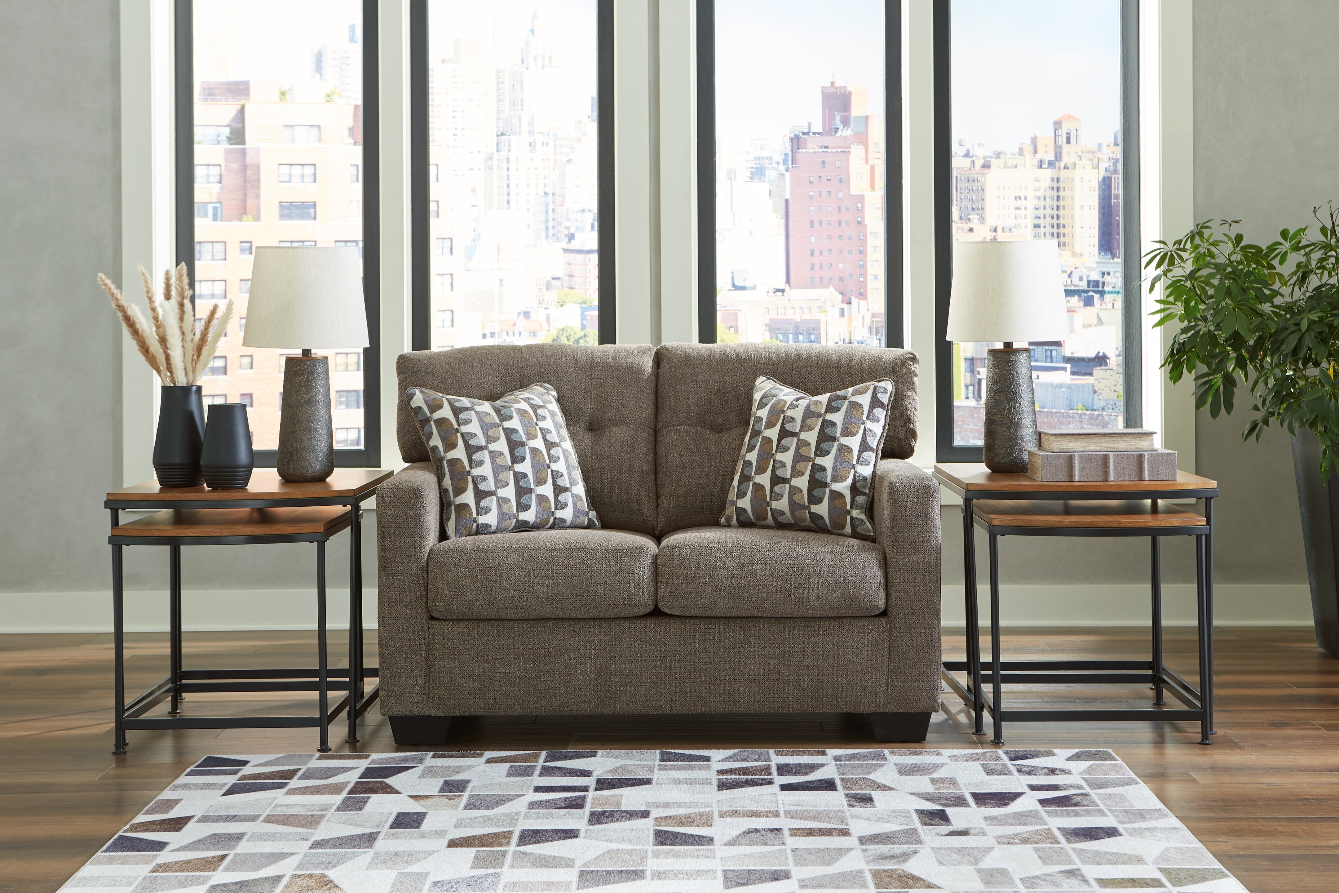A2Z Furniture - Ashley Furniture - Mahoney Living Room - Loveseat / Chocolate - 3100535