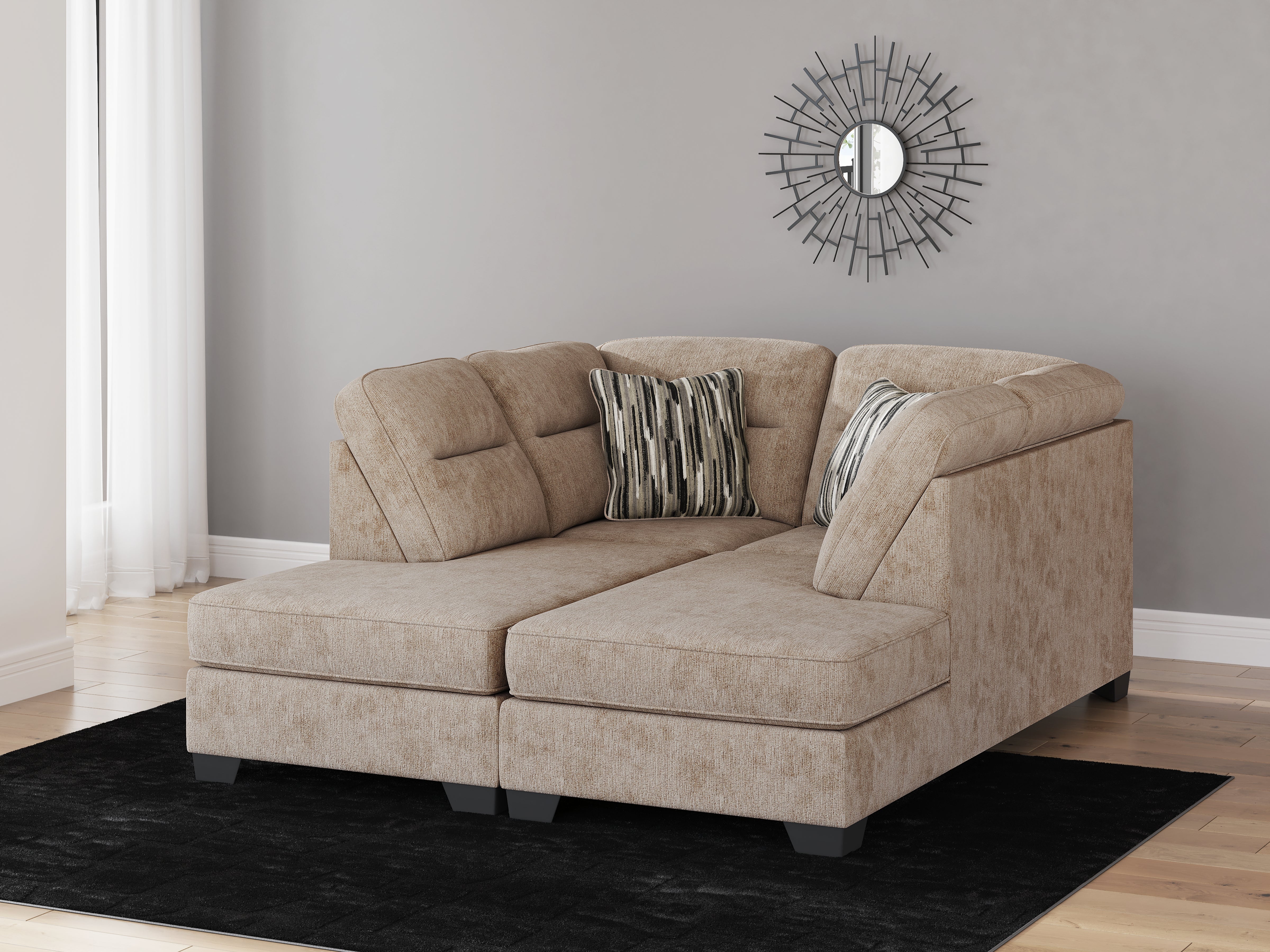 A2Z Furniture - Ashley Furniture - Olten Sectional - RAF 2-Piece Super Chaise / Mocha - 31304S3
