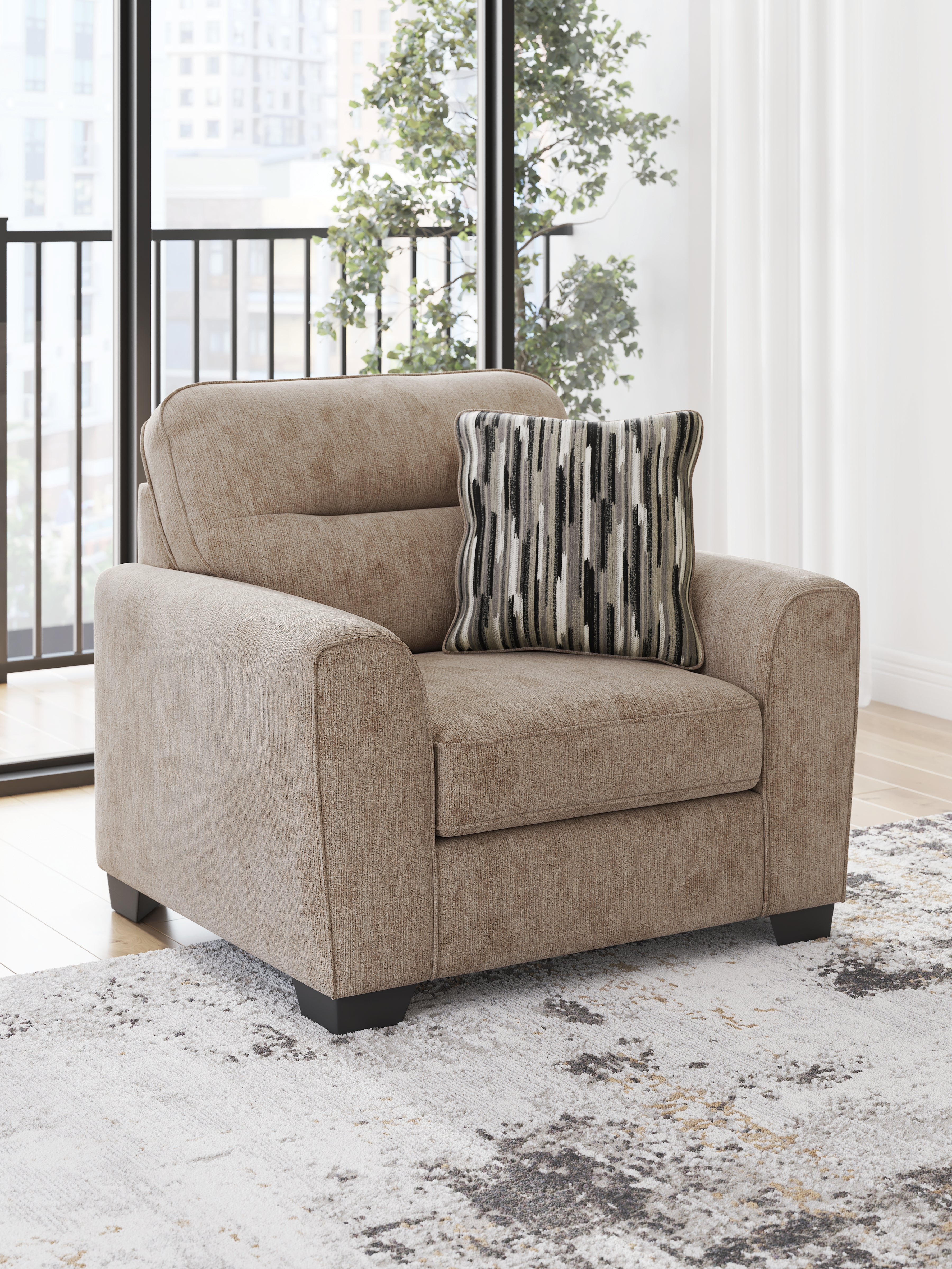A2Z Furniture - Ashley Furniture - Olten Living Room - Chair and a Half / Mocha - 3130423