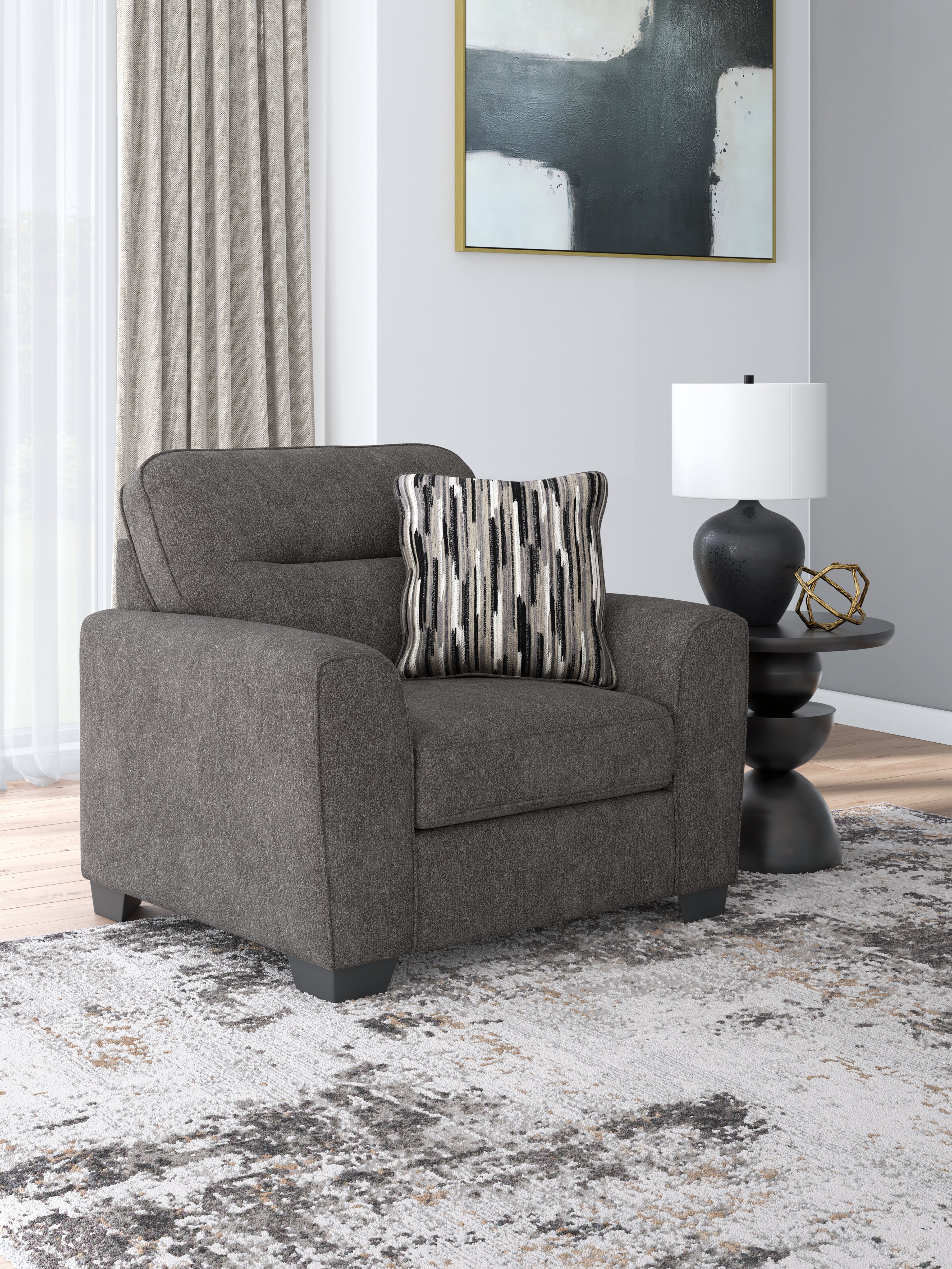 A2Z Furniture - Ashley Furniture - Olten Living Room - Chair and a Half / Graphite - 3130523