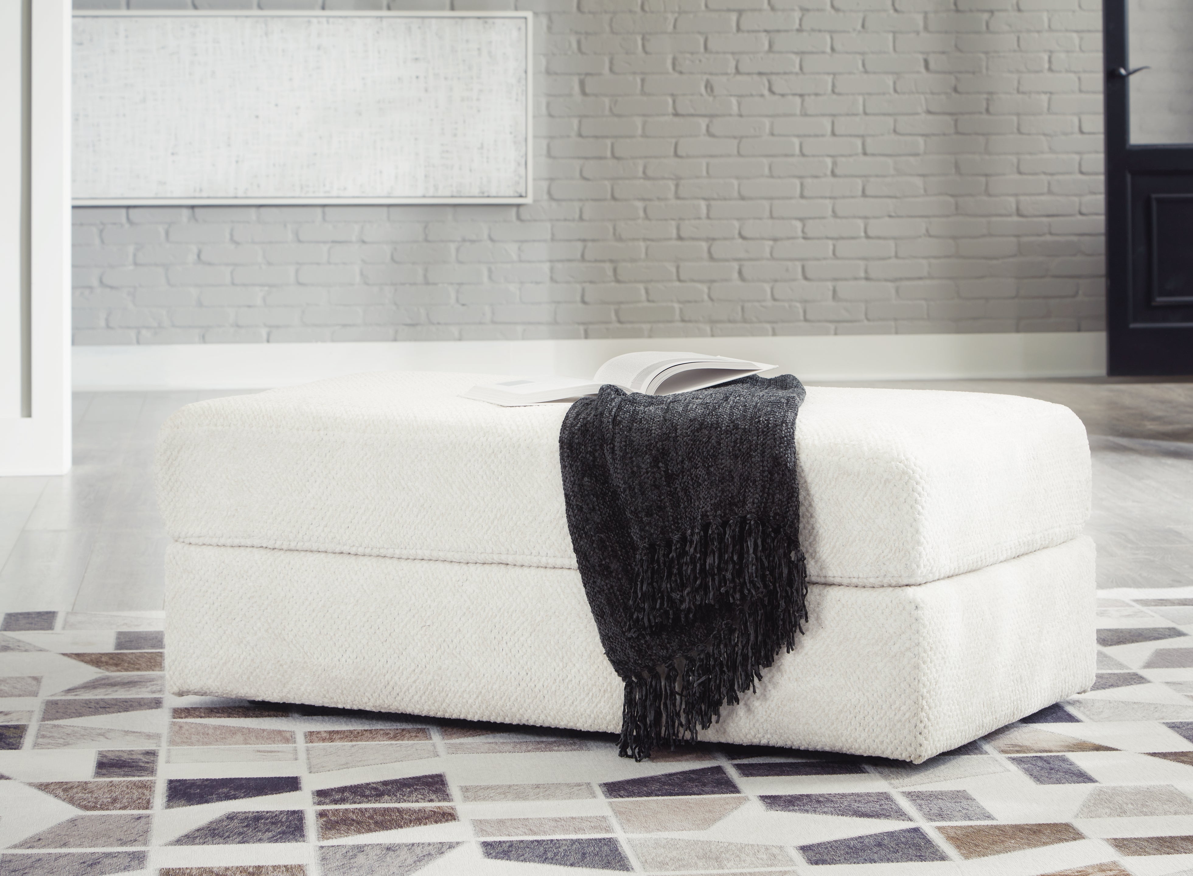 A2Z Furniture - Ashley Furniture - Karinne Living Room - Oversized Accent Ottoman / Linen - 3140308