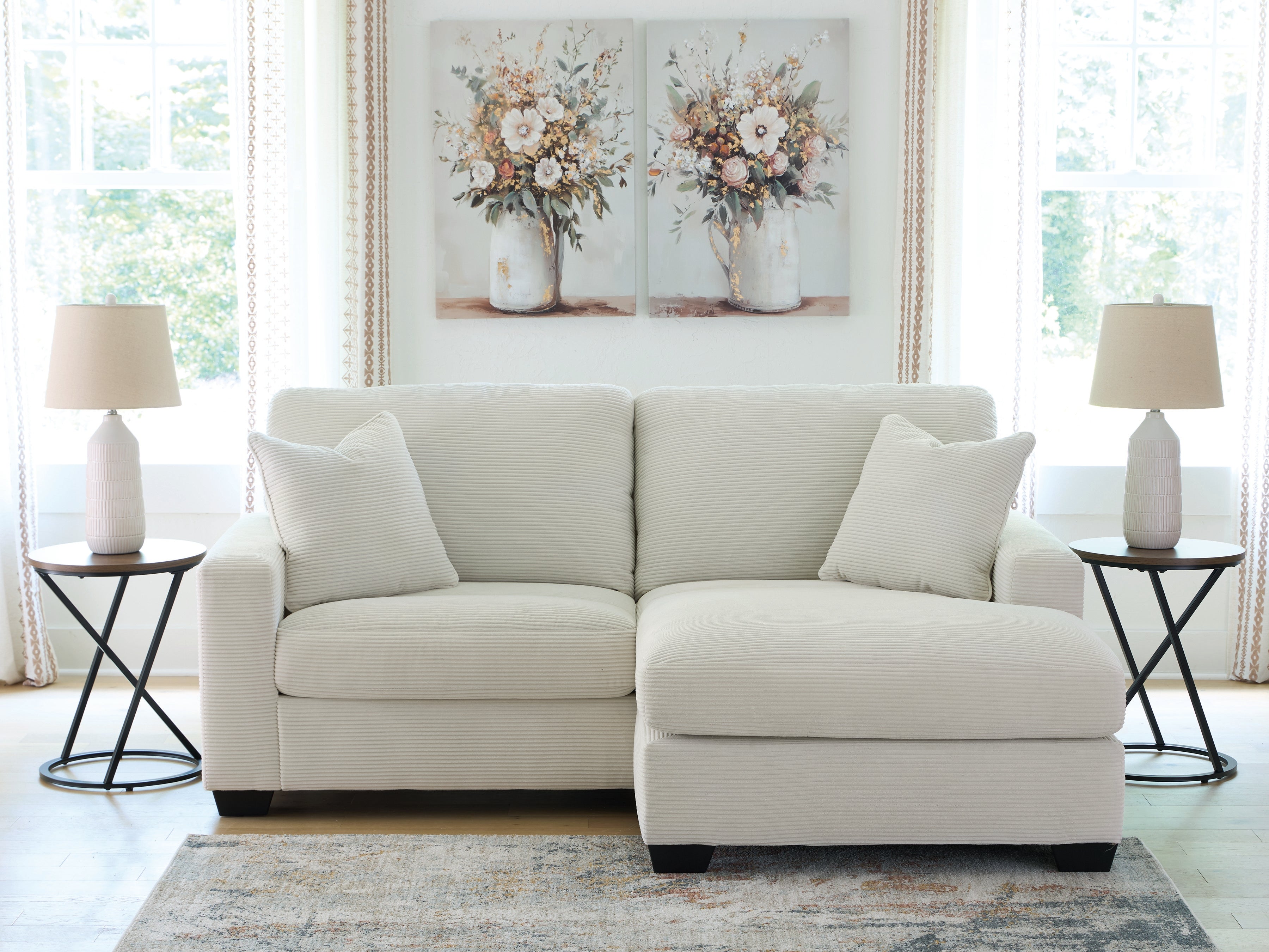A2Z Furniture - Ashley Furniture - Greenbriar Living Room - Sofa Chaise / Ivory - PC3200618