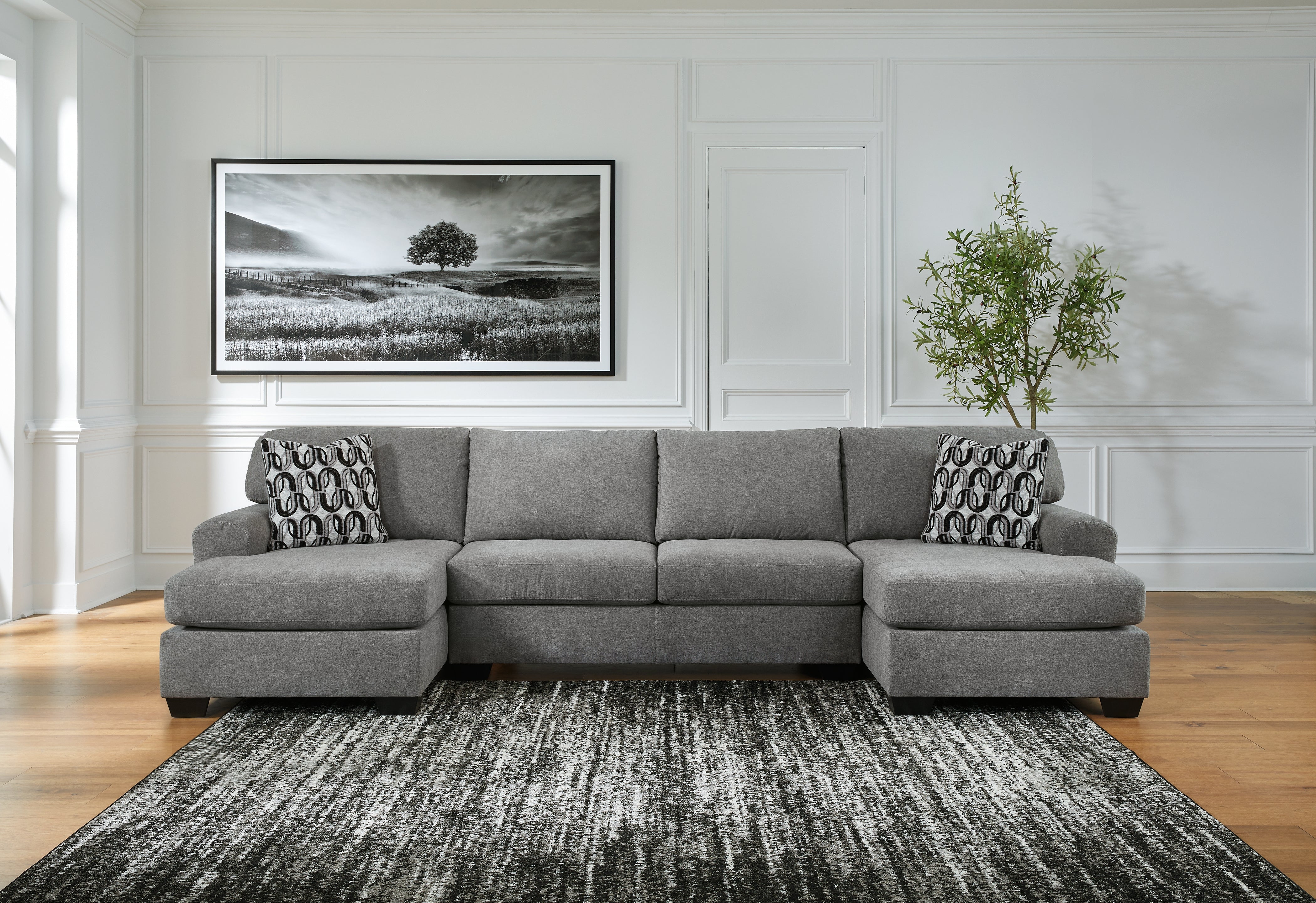 A2Z Furniture - Ashley Furniture - Birkdale Court Sectional - RAF 3-Piece Sectional / Gray - 32402S3