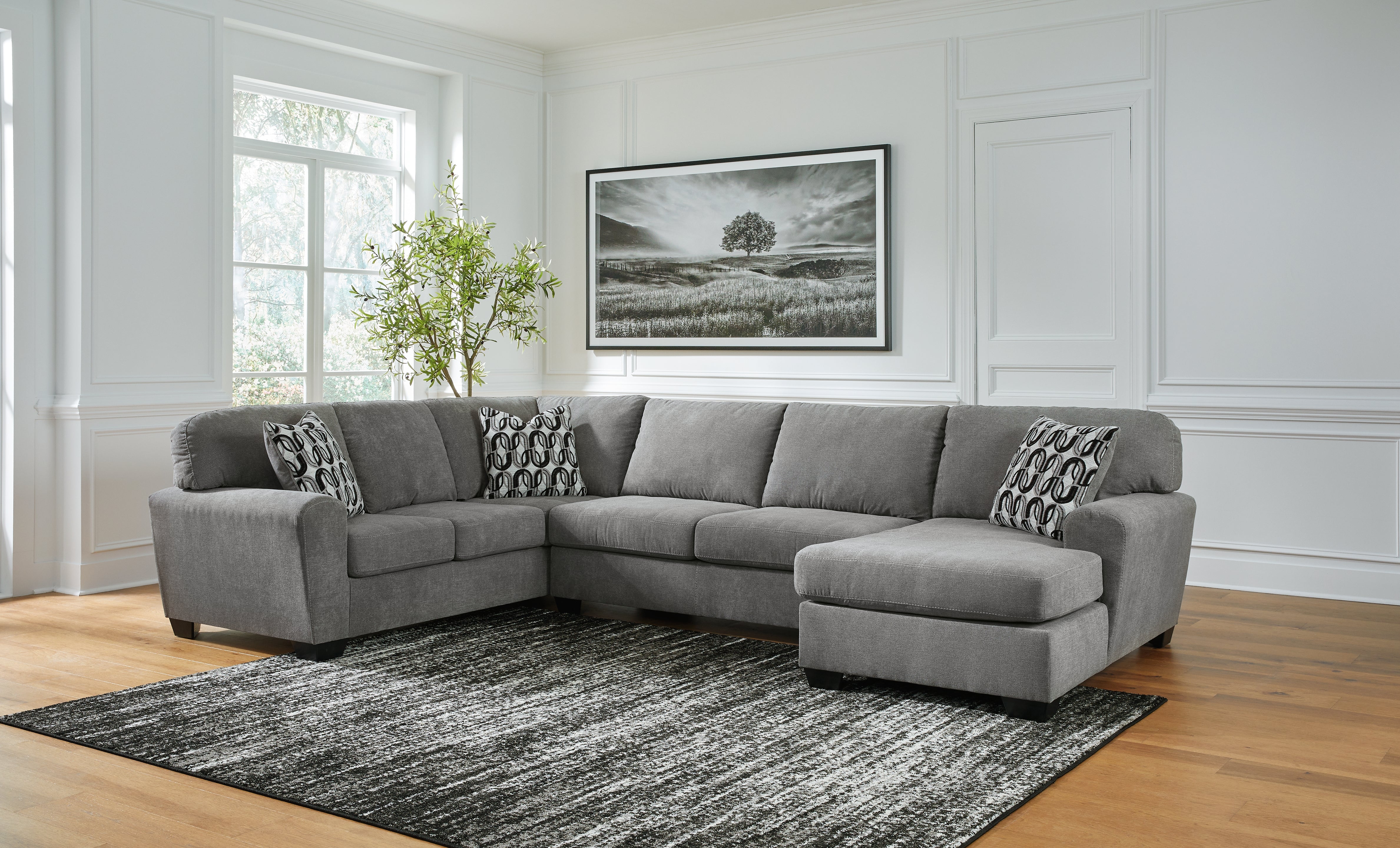 A2Z Furniture - Ashley Furniture - Birkdale Court Sectional - RAF 3-Piece Sectional / Gray - 32402S3