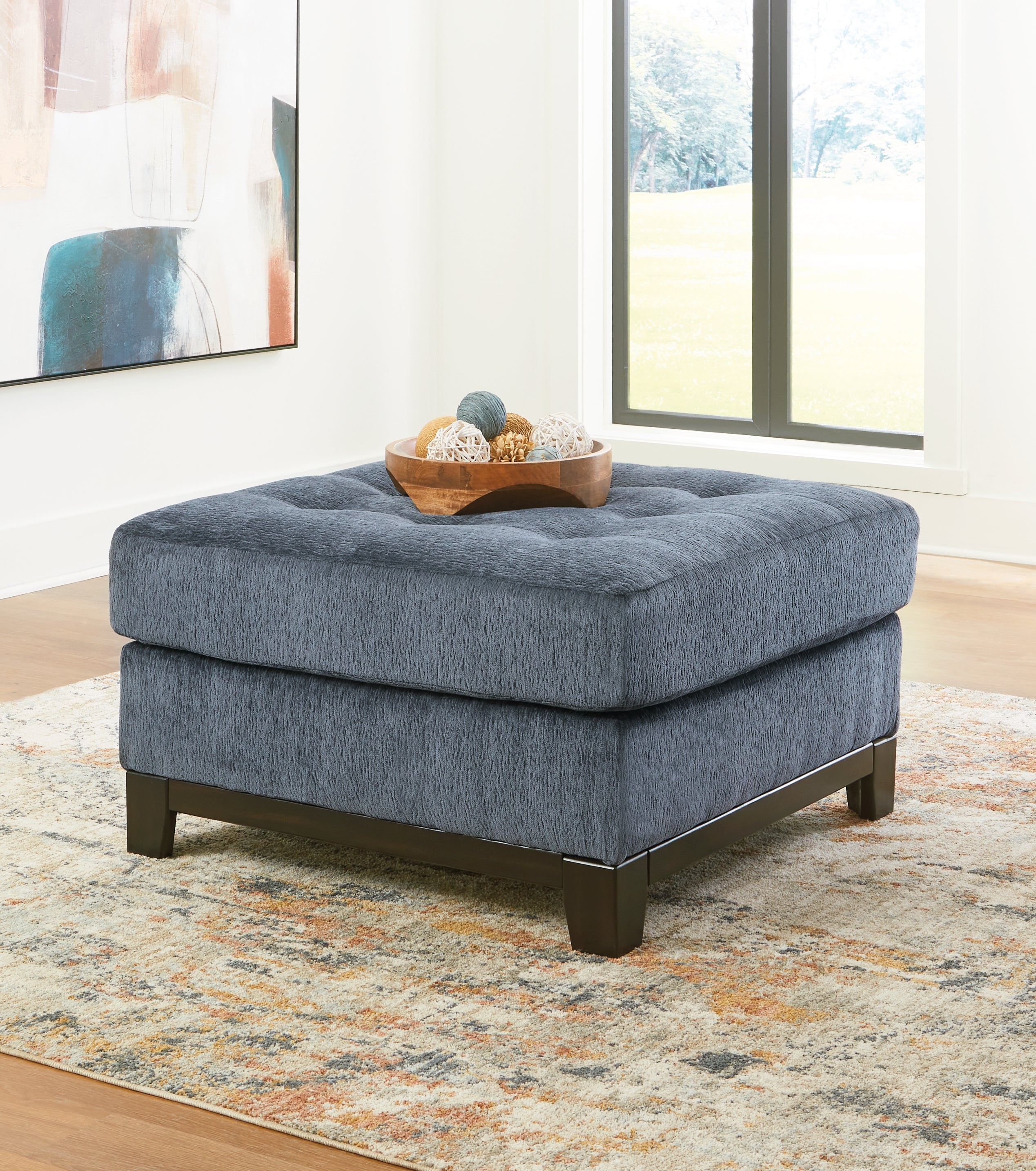 A2Z Furniture - Ashley Furniture - Maxon Place Living Room - Oversized Accent Ottoman / Navy - 3300308