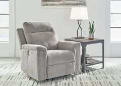 A2Z Furniture - Ashley Furniture - Barnsana Living Room - Power Rocker Recliner / Ash - 3320198