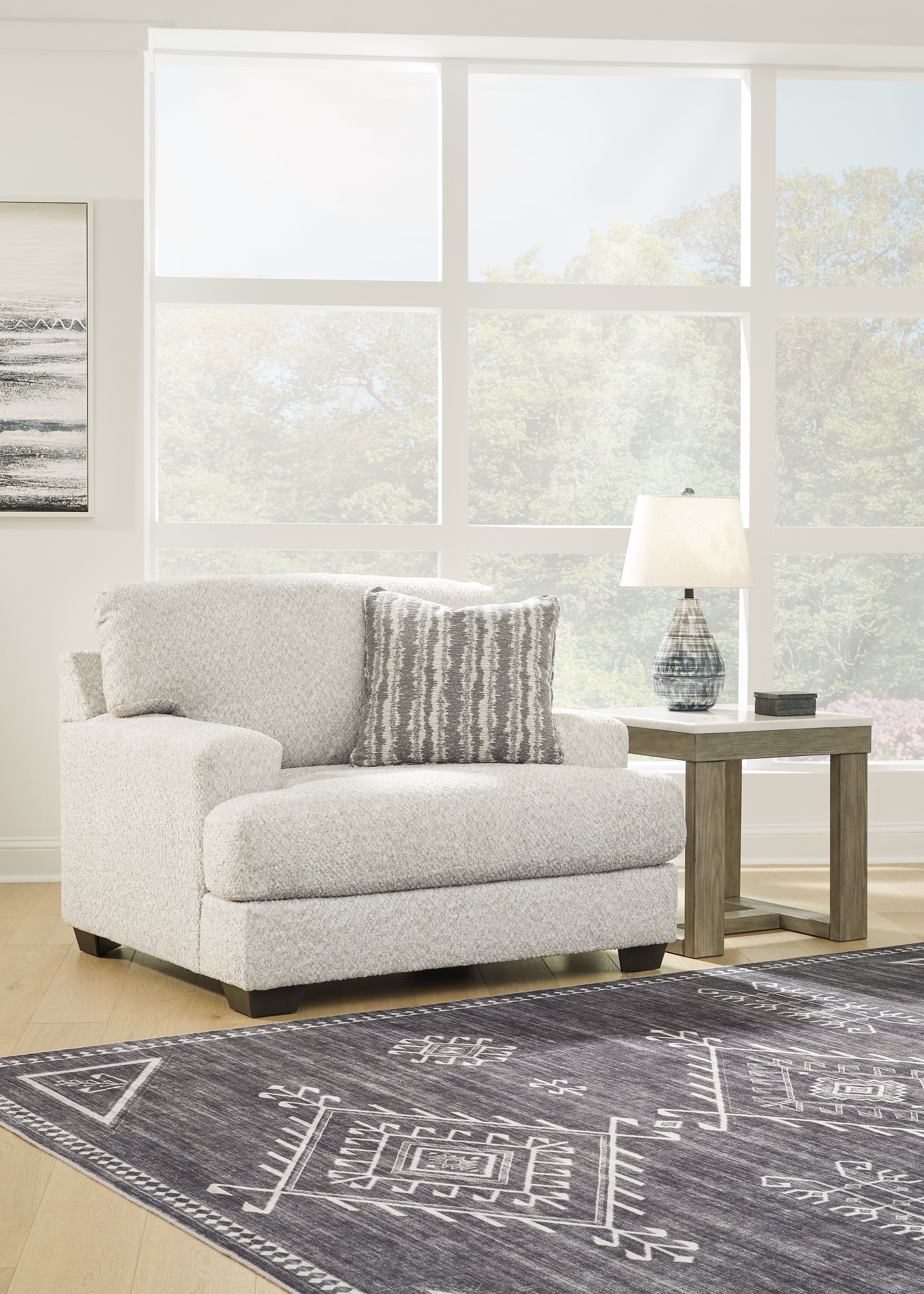 A2Z Furniture - Ashley Furniture - Brebryan Living Room - Chair and a Half / Flannel - 3440123