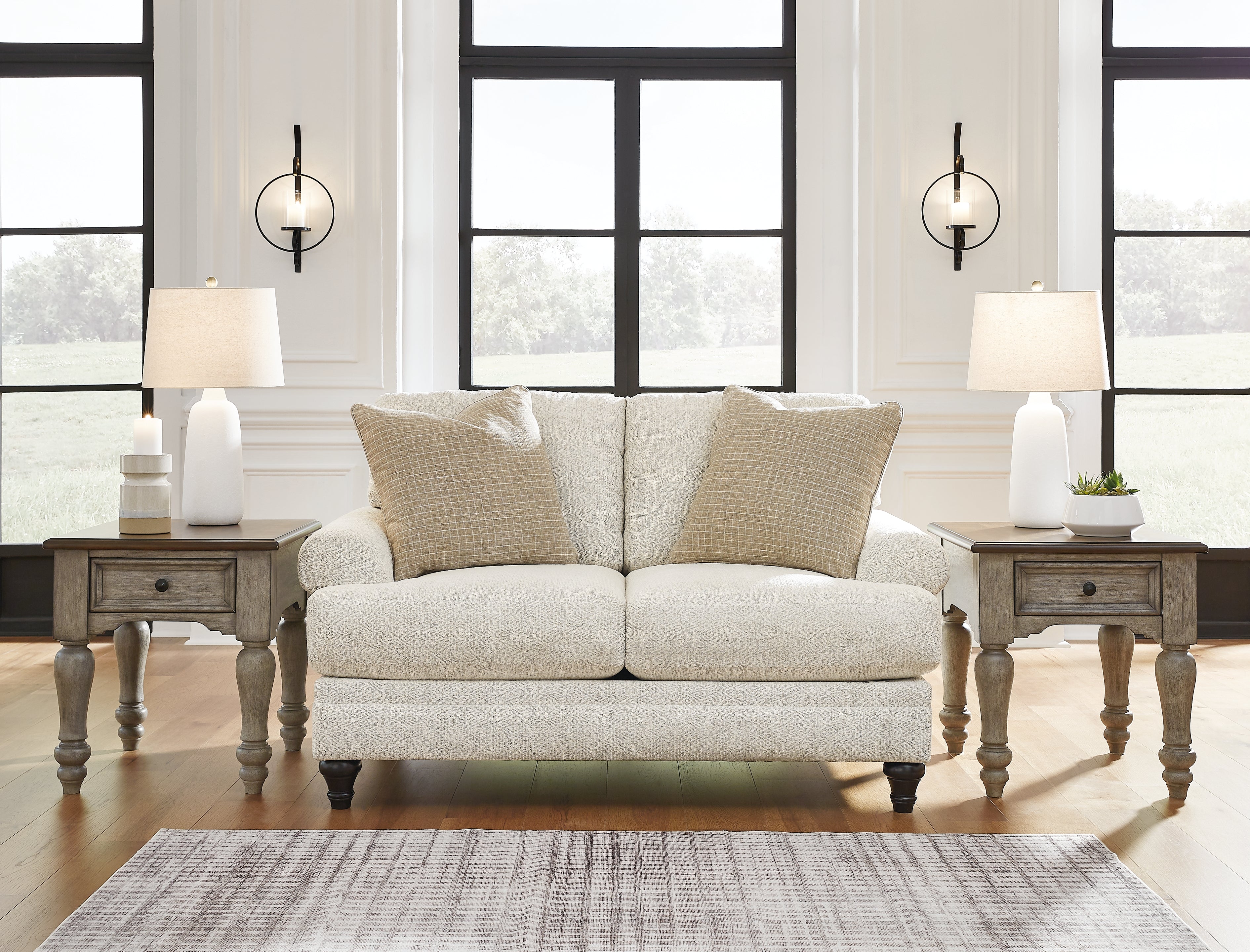 A2Z Furniture - Ashley Furniture - Valerani Living Room - Loveseat / Sandstone - 3570235