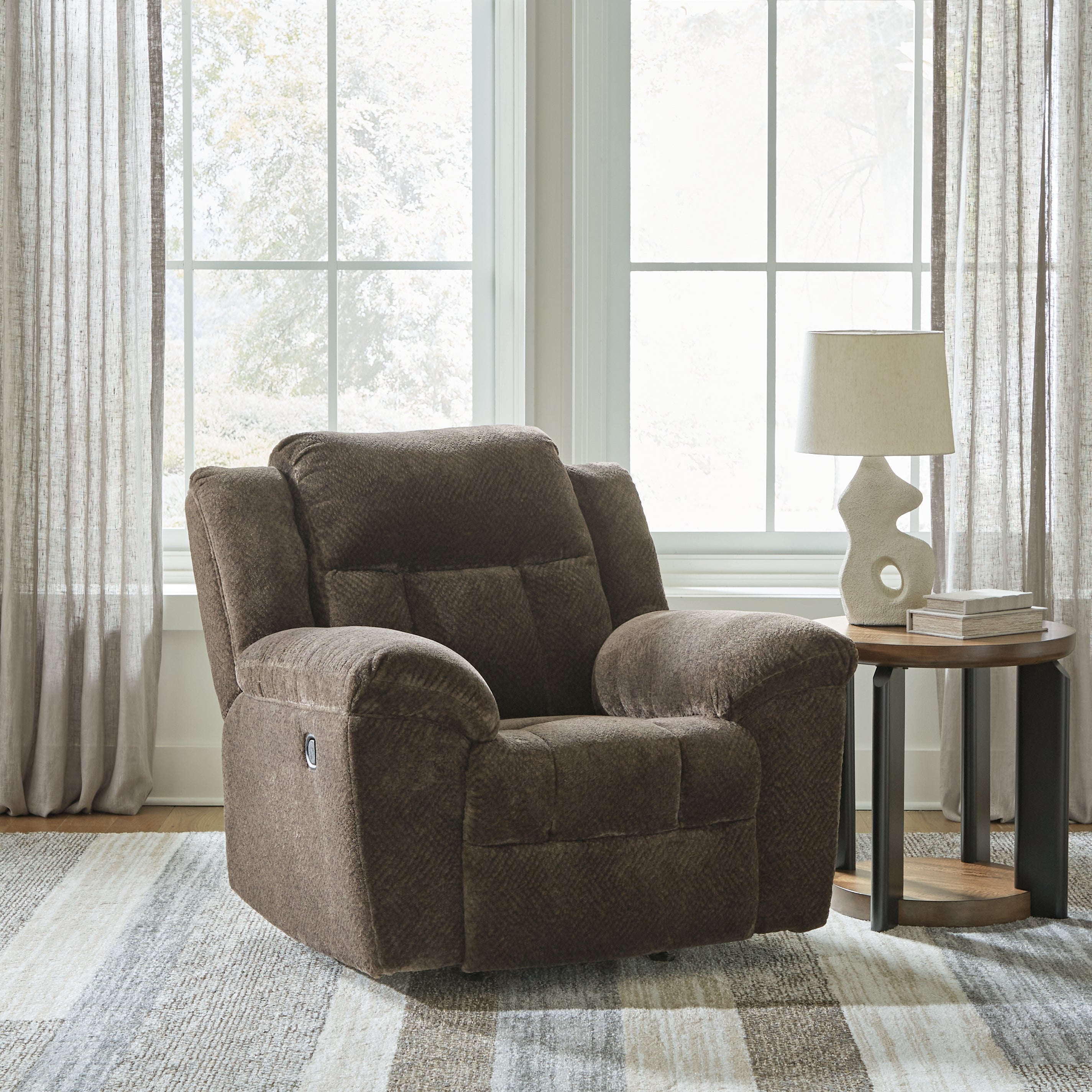A2Z Furniture - Ashley Furniture - Frohn Living Room - Rocker Recliner / Chocolate - 3740725
