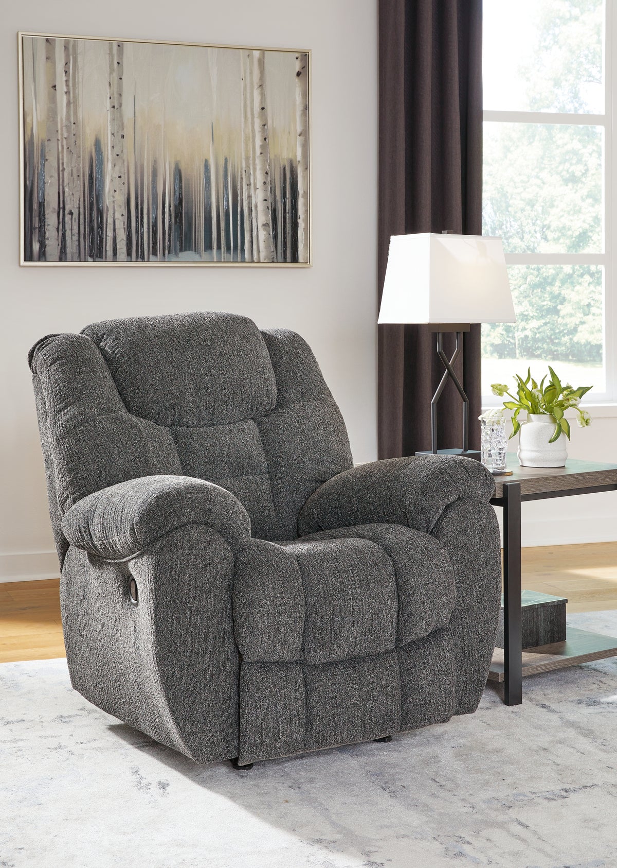 A2Z Furniture - Ashley Furniture - Foreside Living Room - Rocker Recliner / Charcoal - 3810425