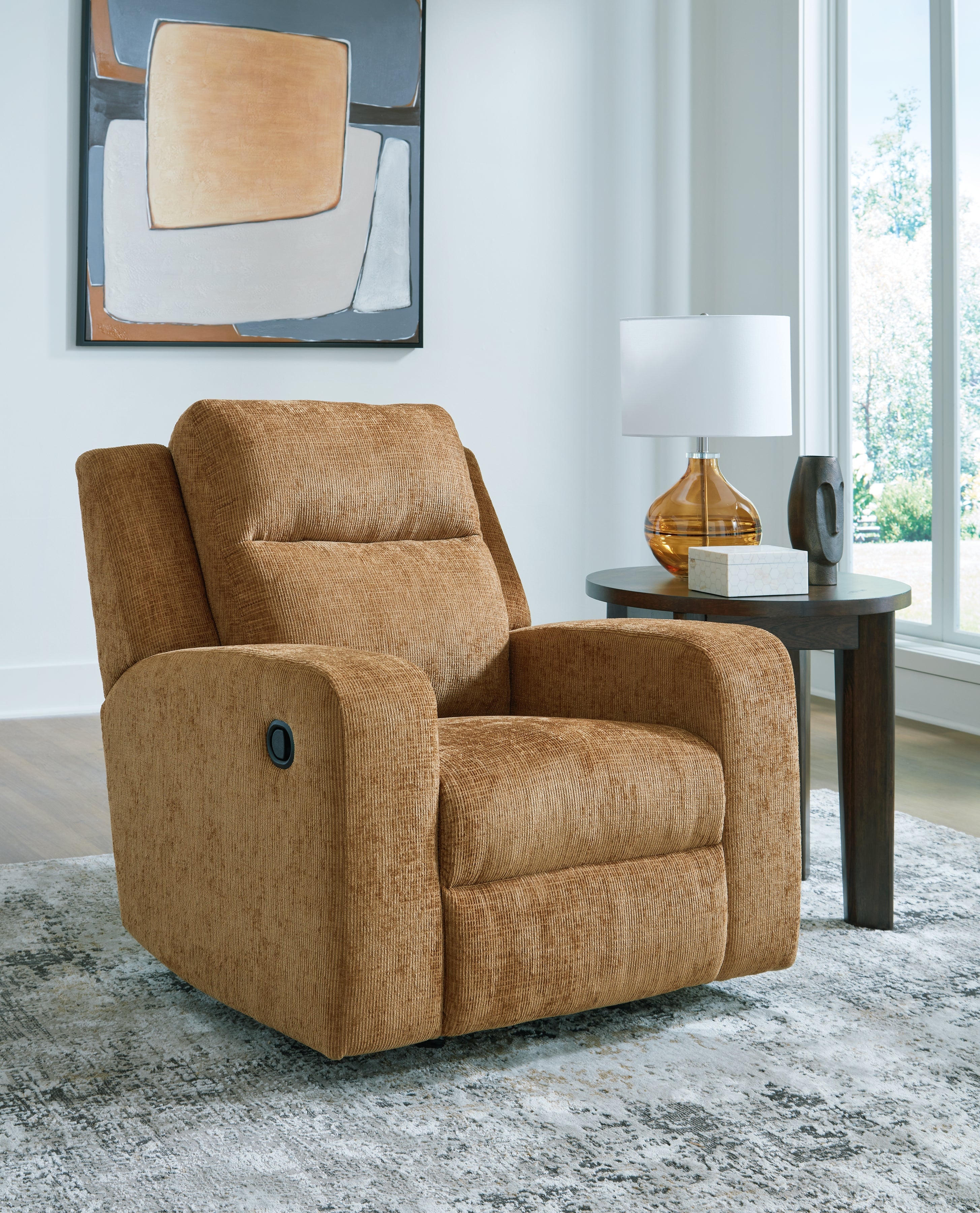 A2Z Furniture - Ashley Furniture - Kanlow Living Room - Rocker Recliner / Honey - 3860525