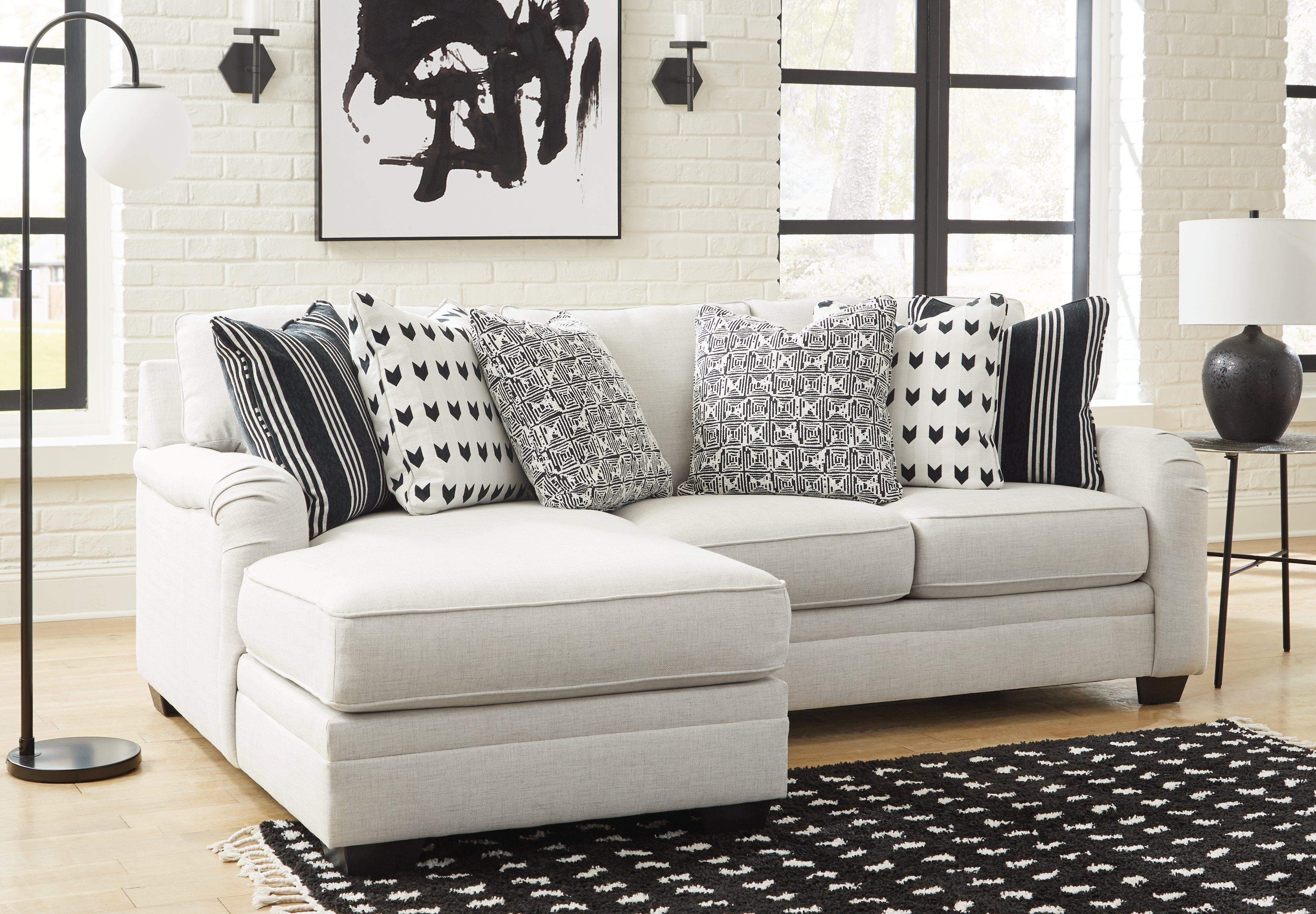 A2Z Furniture - Ashley Furniture - Huntsworth Sectional - RAF 5-Piece Sectional with Chaise / Dove Gray - 39702S5