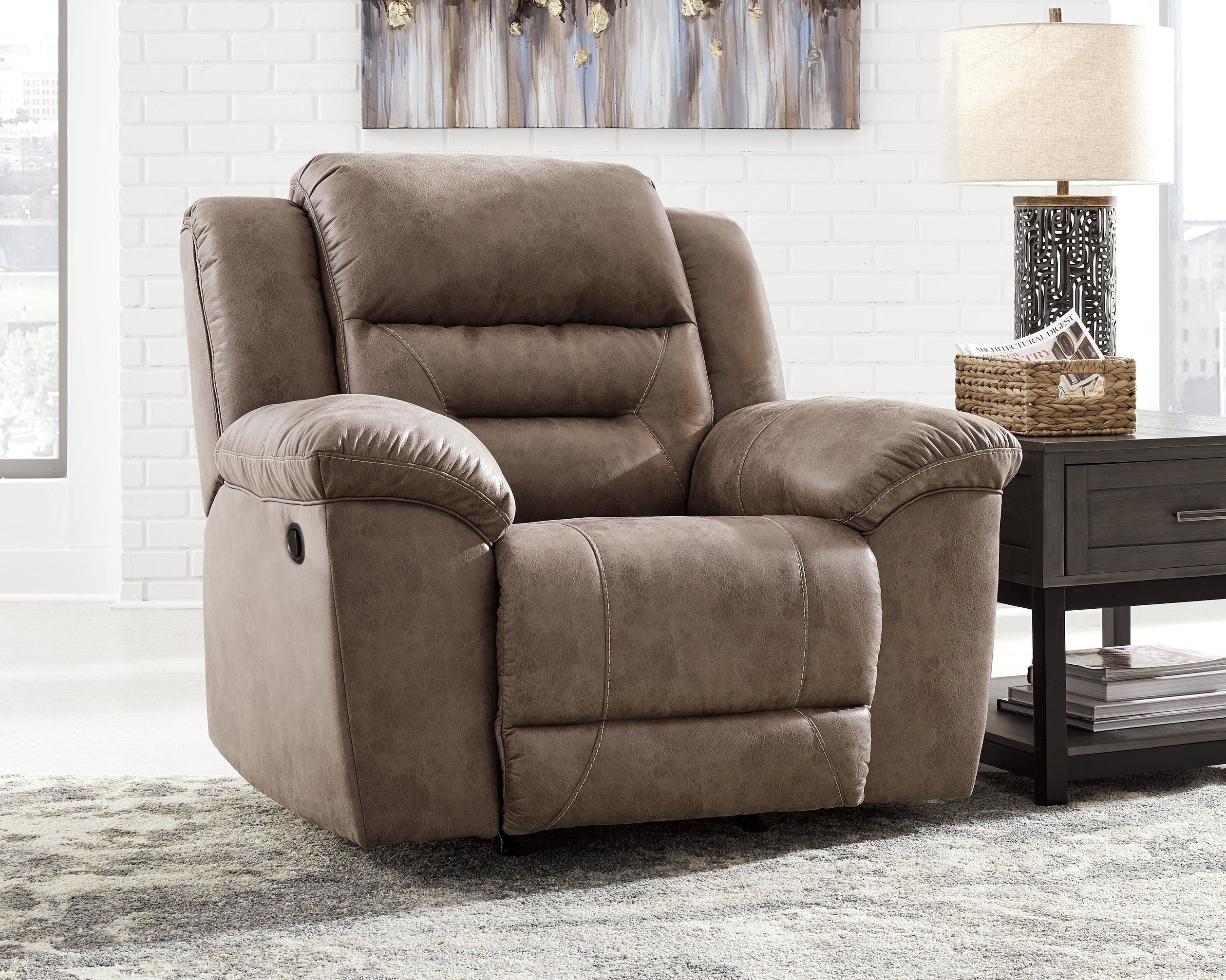 A2Z Furniture - Ashley Furniture - Stoneland Living Room - Rocker Recliner / Fossil - 3990525