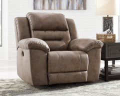 A2Z Furniture - Ashley Furniture - Stoneland Living Room - DBL Rec Loveseat w/Console / Fossil - 3990594