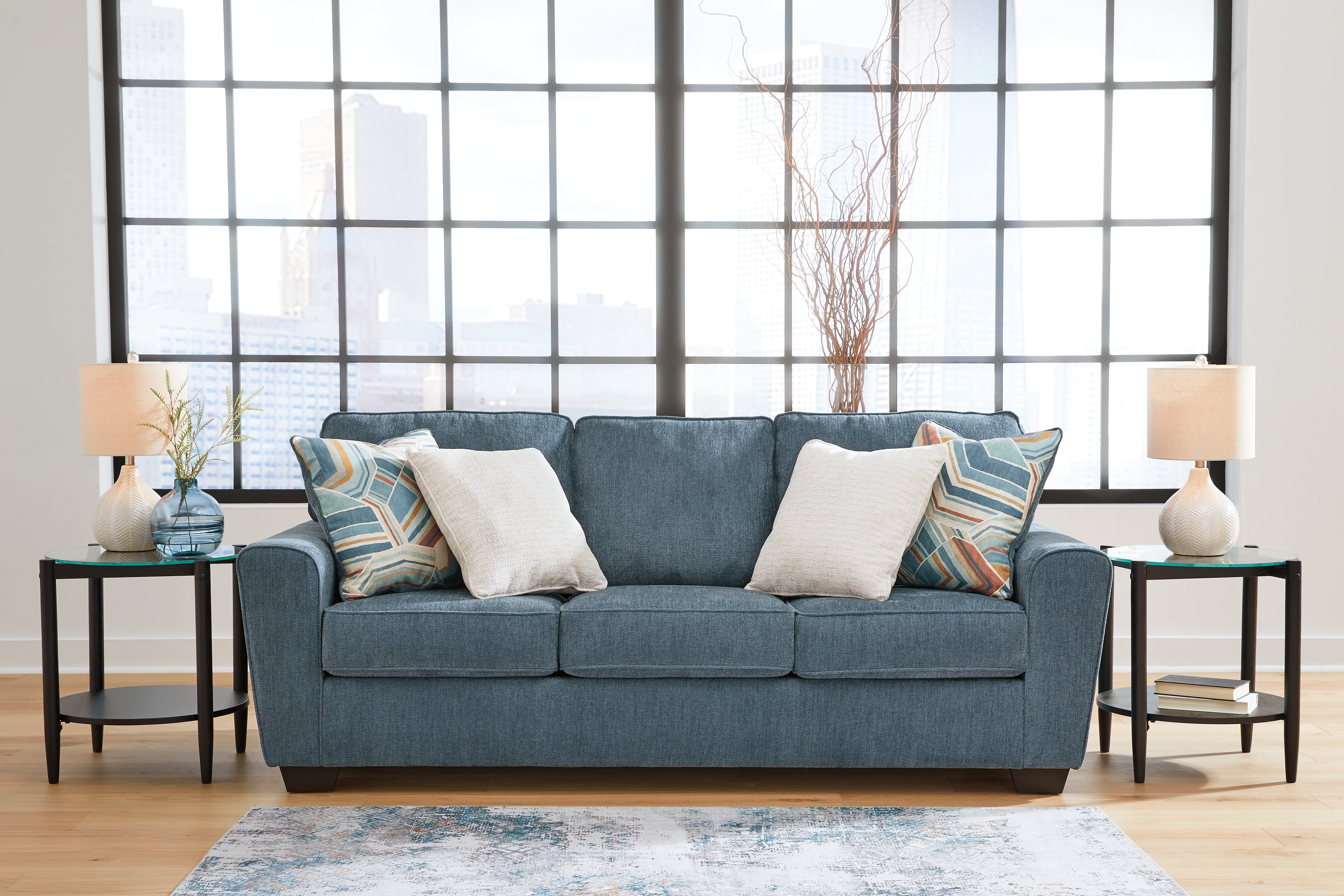A2Z Furniture - Ashley Furniture - Cashton Living Room - Ottoman / Ice - 4060614
