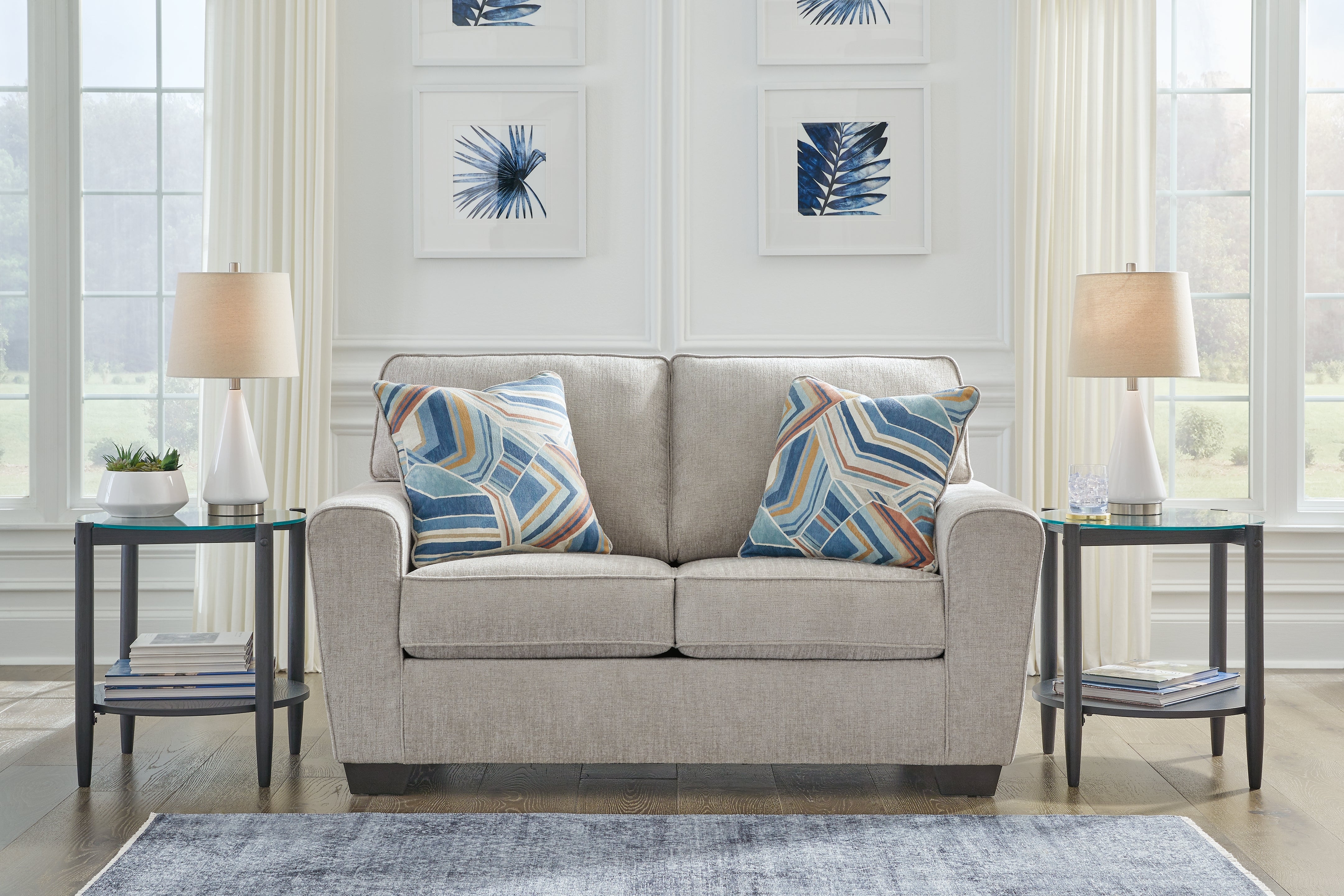 A2Z Furniture - Ashley Furniture - Cashton Living Room - Loveseat / Ice - 4060635
