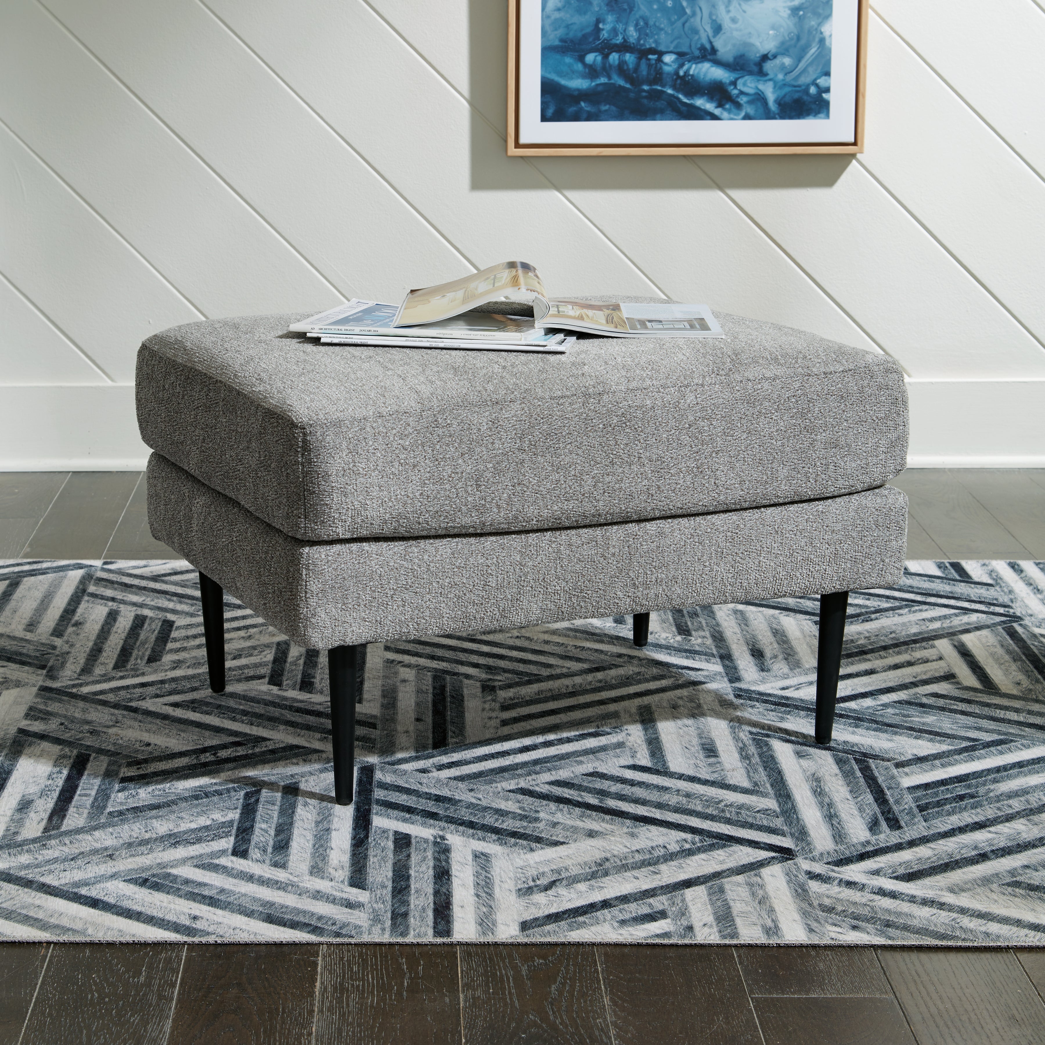 A2Z Furniture - Ashley Furniture - Hazela Living Room - Ottoman / Charcoal - 4110214