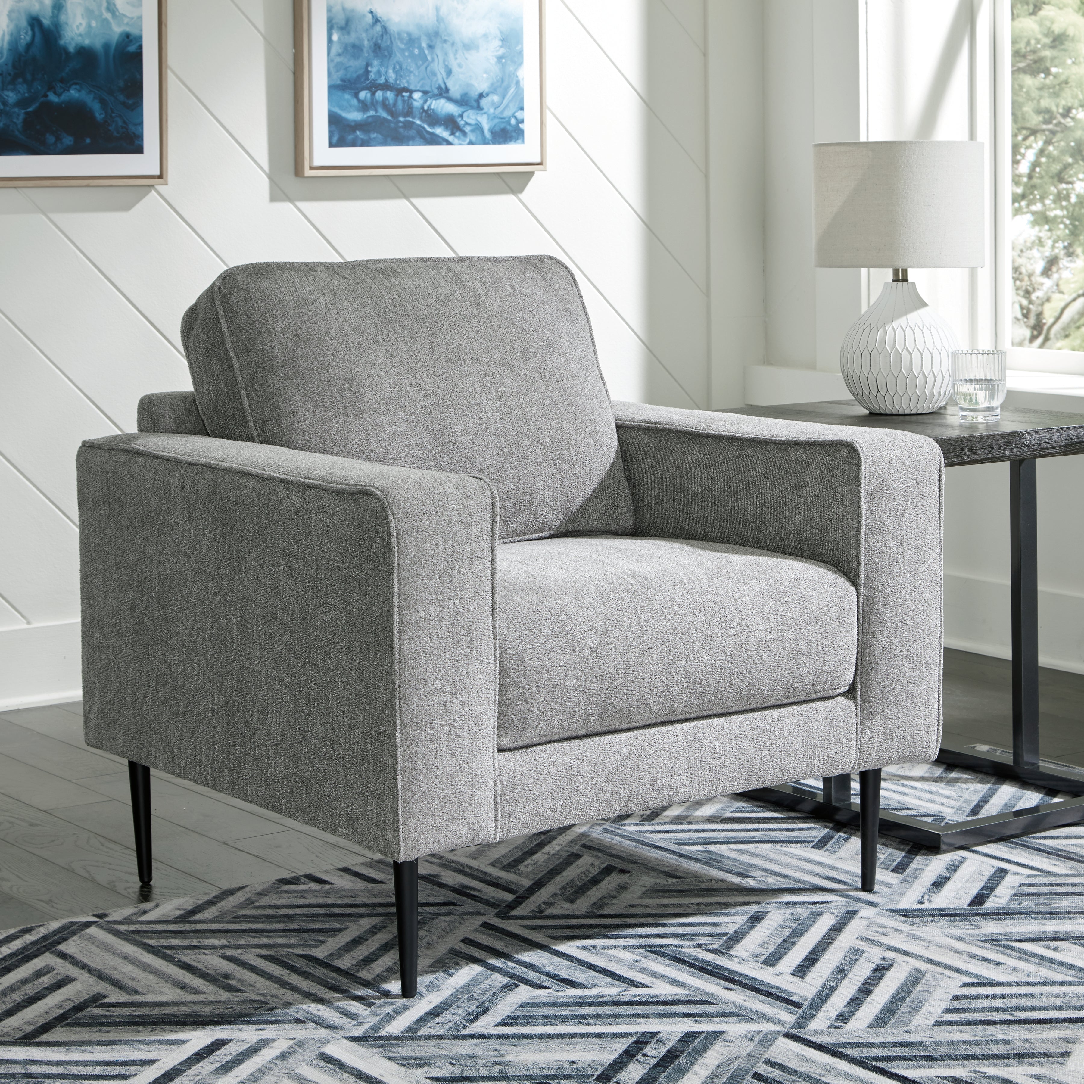 A2Z Furniture - Ashley Furniture - Hazela Living Room - Chair / Charcoal - 4110220