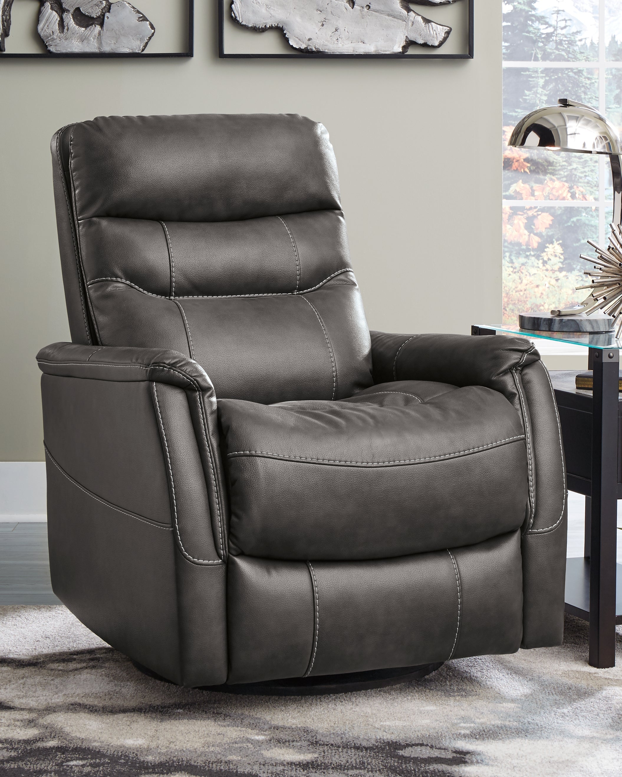 A2Z Furniture - Ashley Furniture - Riptyme Living Room - Swivel Glider Recliner / Quarry - 4640261