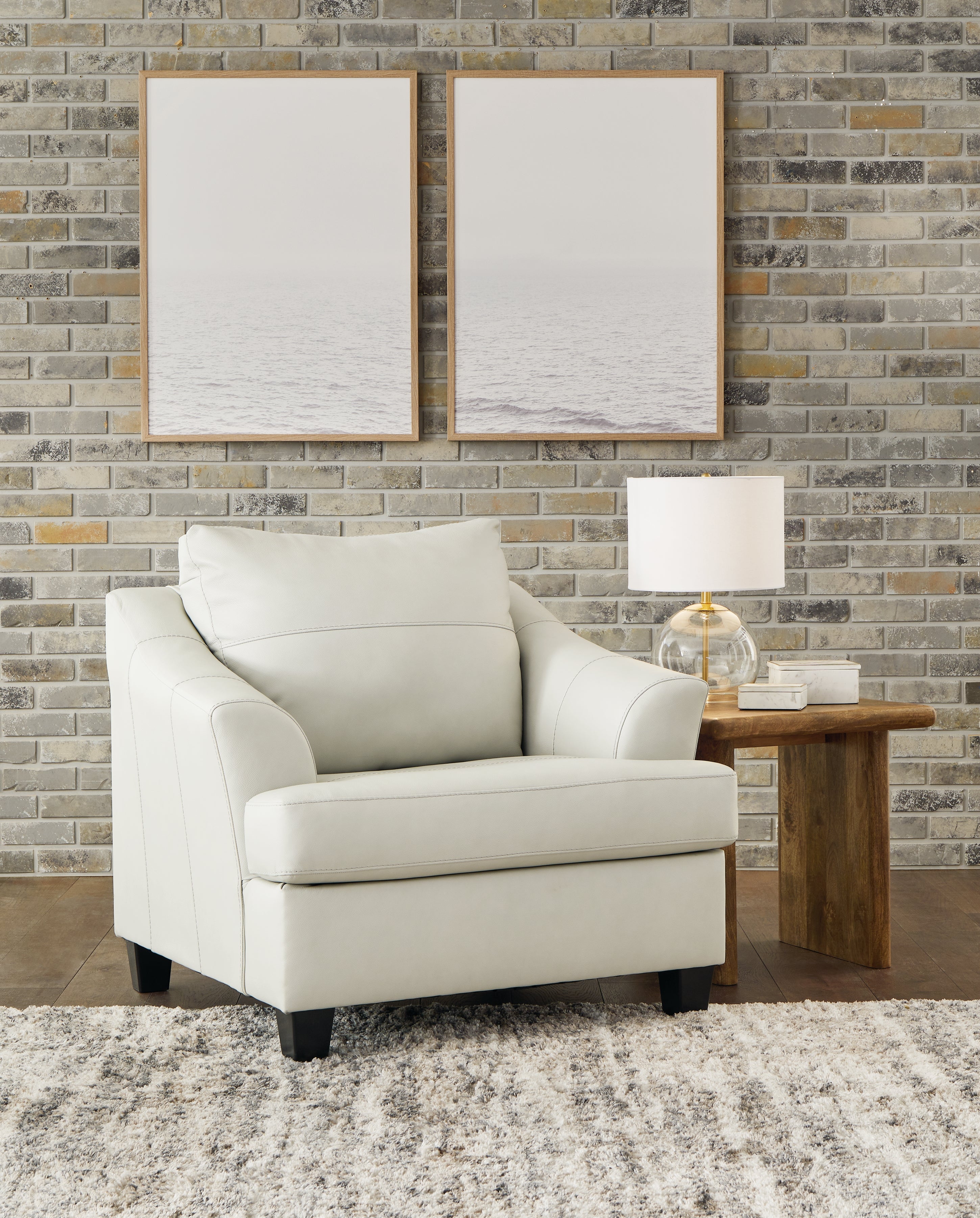 A2Z Furniture - Ashley Furniture - Genoa Living Room - Chair and a Half / Coconut - 4770423
