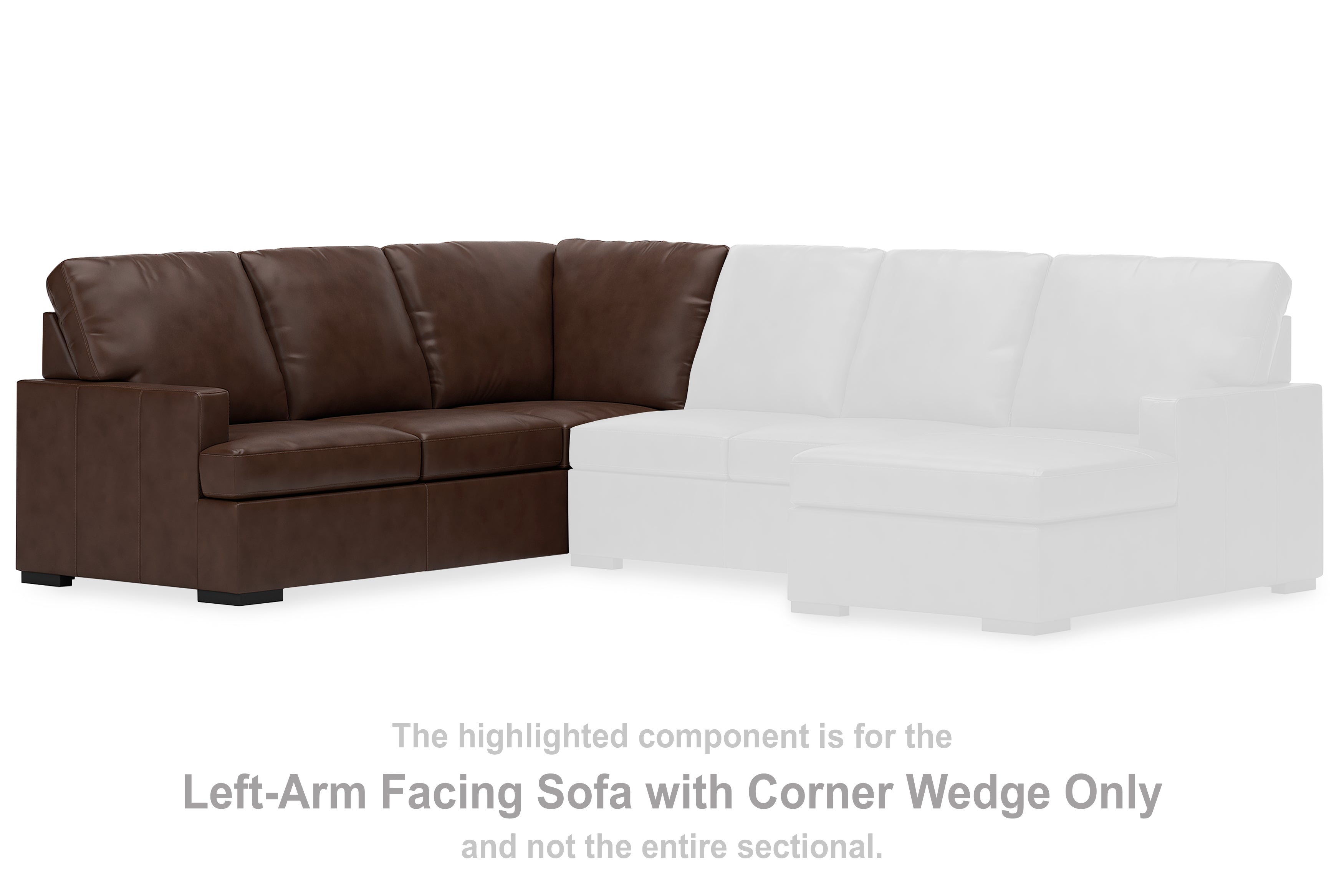 A2Z Furniture - Ashley Furniture - McDowlan Sectional - LAF Sofa w/Corner Wedge / Coffee - PC4850448