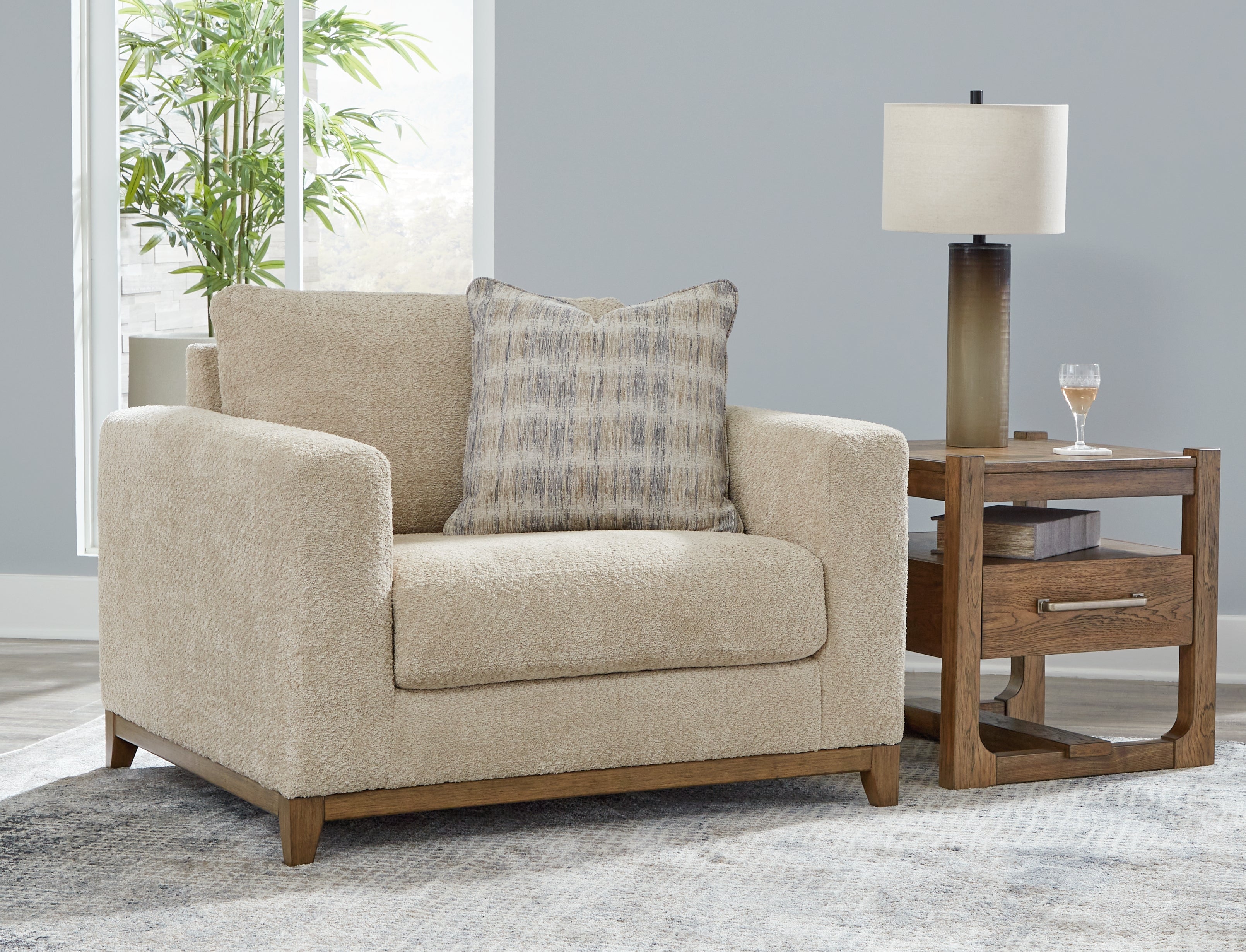 A2Z Furniture - Ashley Furniture - Parklynn Living Room - Chair and a Half / Desert - 4890223