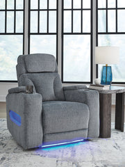 A2Z Furniture - Ashley Furniture - Studio Cave Living Room - PWR REC Loveseat/CON/ADJ HDRST / Steel - PC4980218