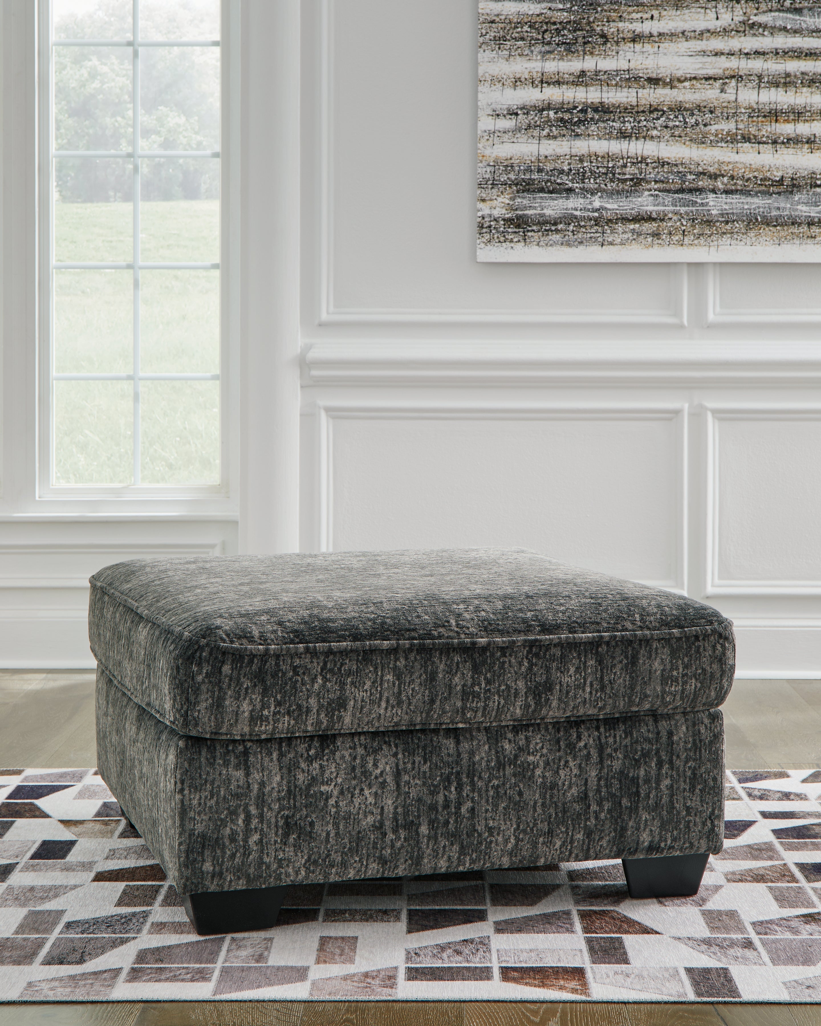 A2Z Furniture - Ashley Furniture - Lonoke Living Room - Oversized Accent Ottoman / Gunmetal - 5050408
