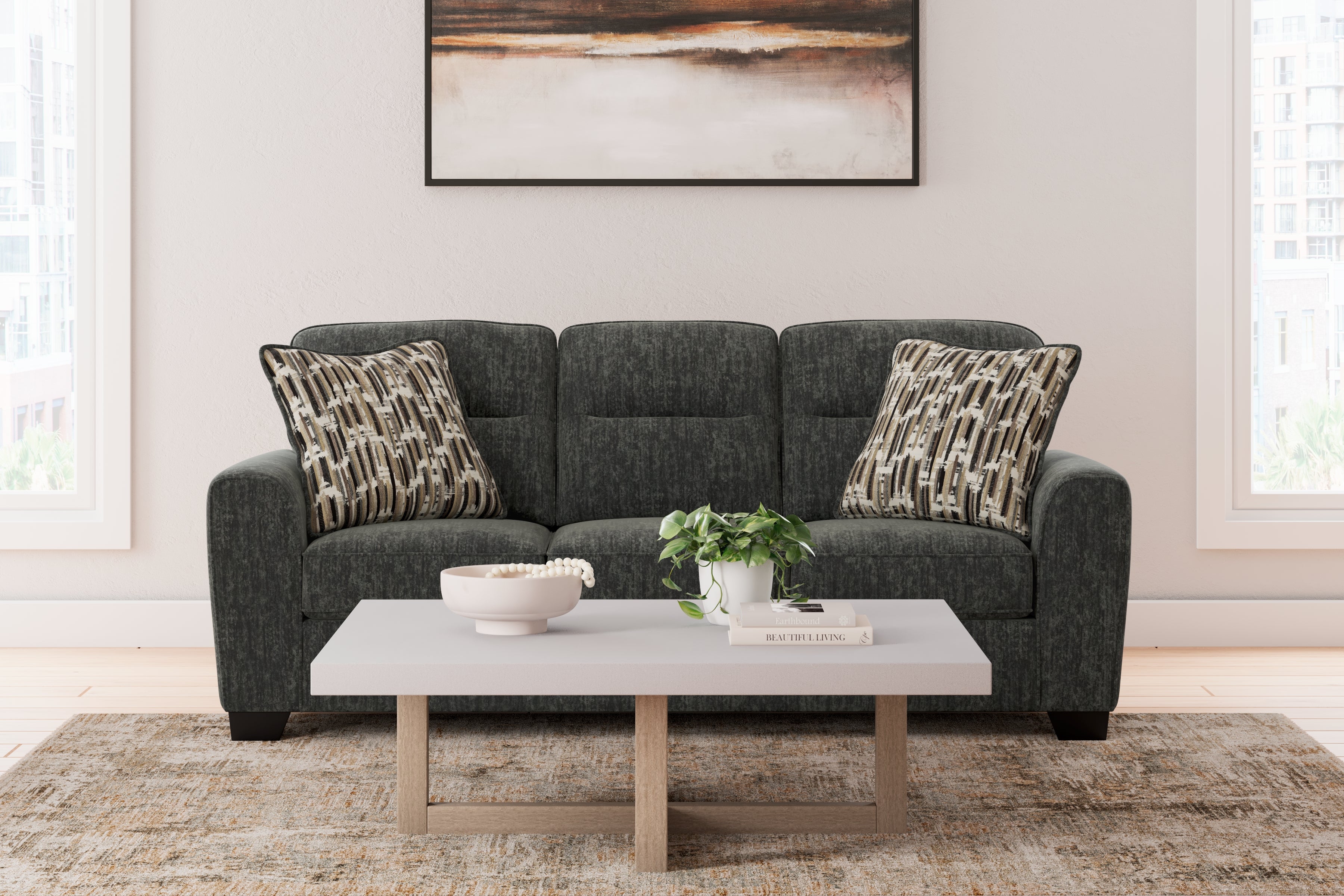 A2Z Furniture - Ashley Furniture - Lonoke Living Room - Sofa / Gunmetal - 5050438