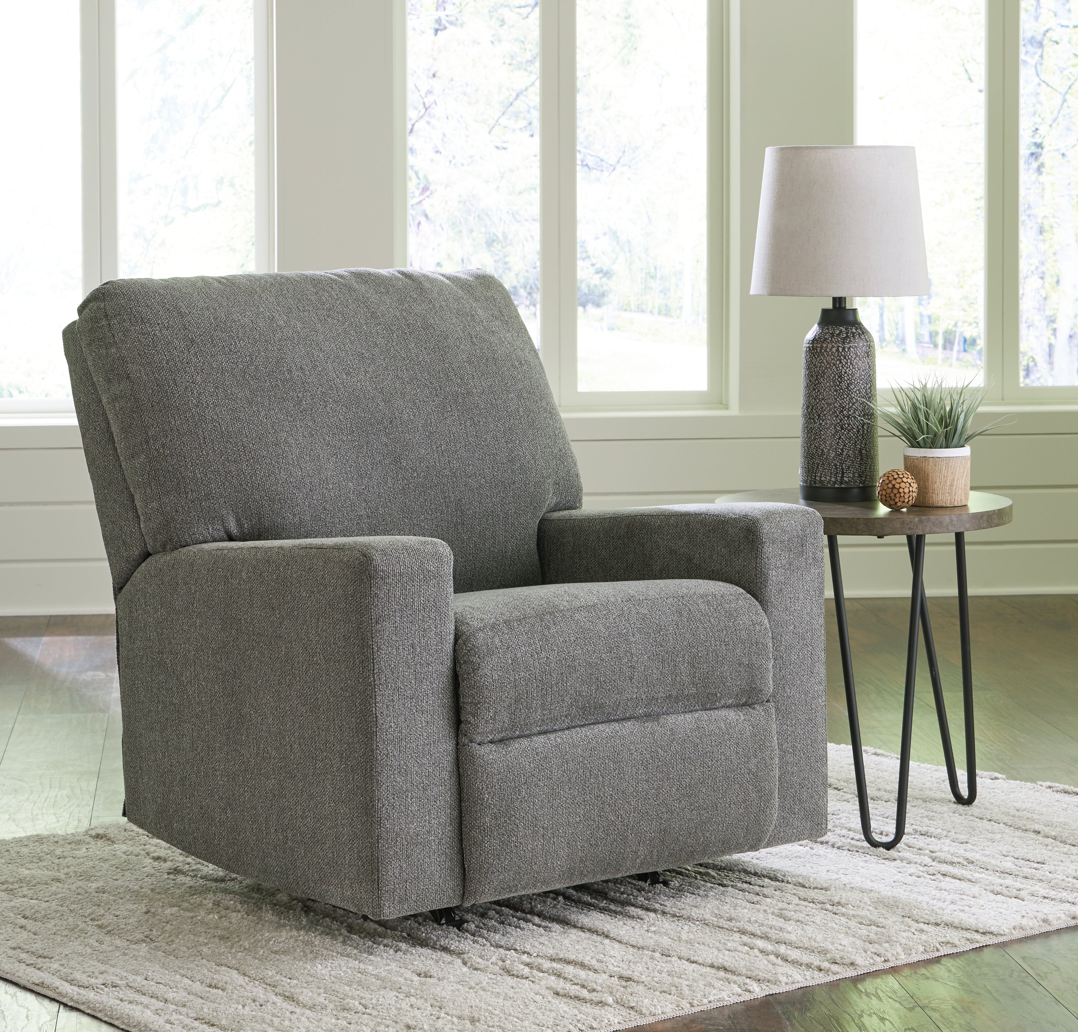 A2Z Furniture - Ashley Furniture - Deltona Living Room - Rocker Recliner / Graphite - 5120525