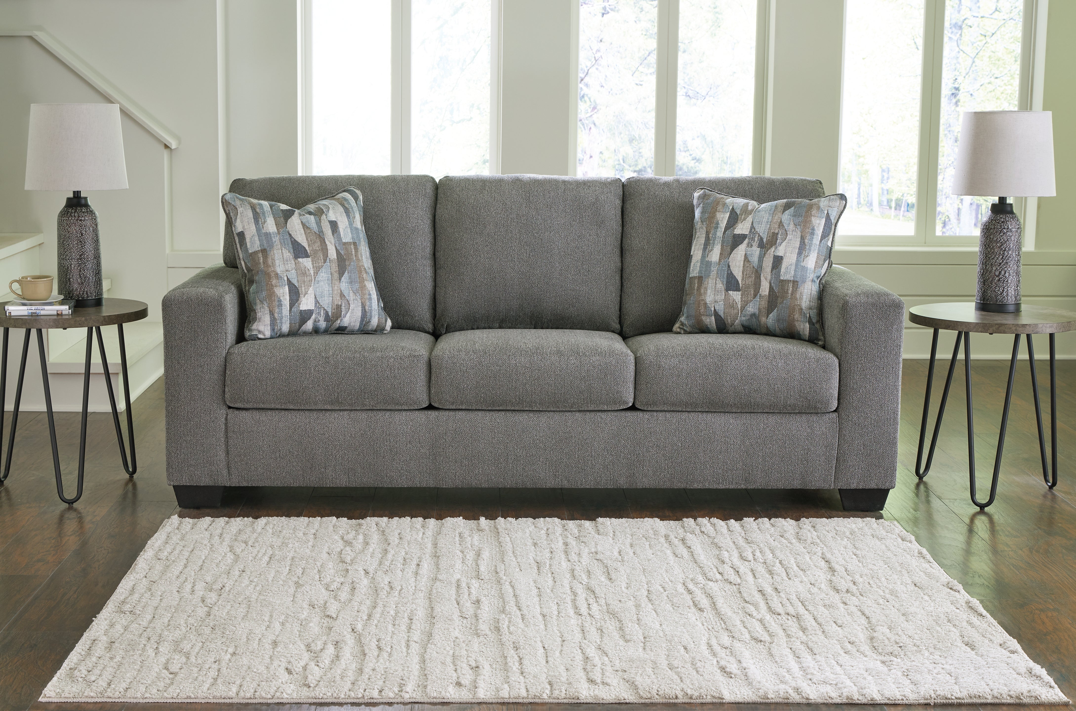 A2Z Furniture - Ashley Furniture - Deltona Living Room - Sofa / Graphite - 5120538