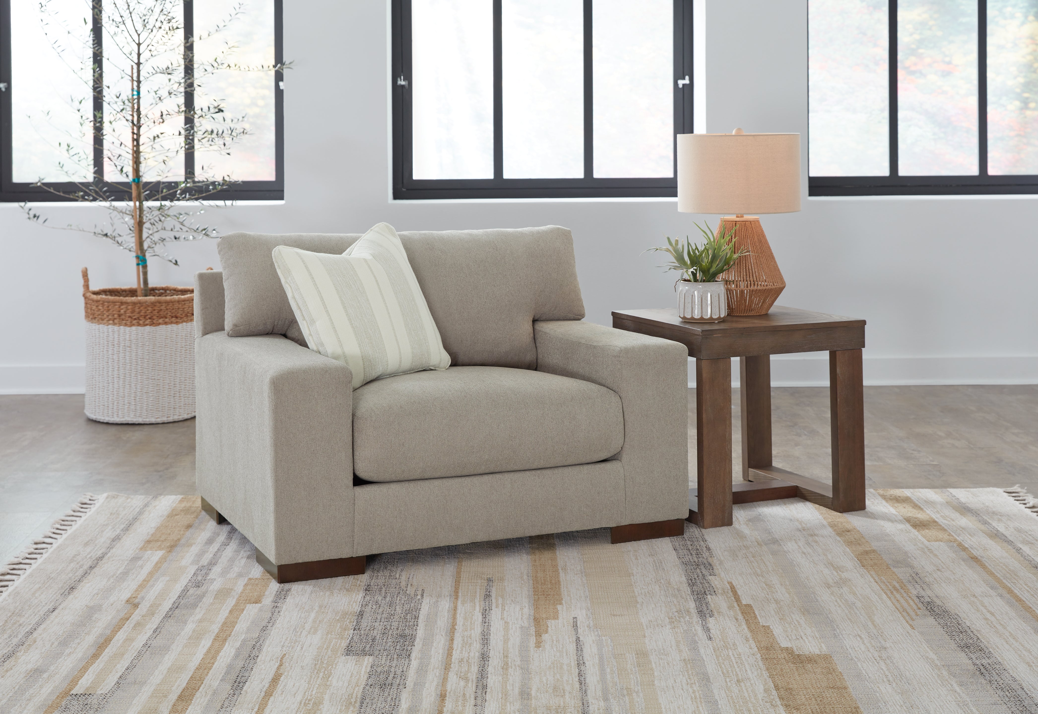 A2Z Furniture - Ashley Furniture - Maggie Living Room - Chair and a Half / Flax - 5200423