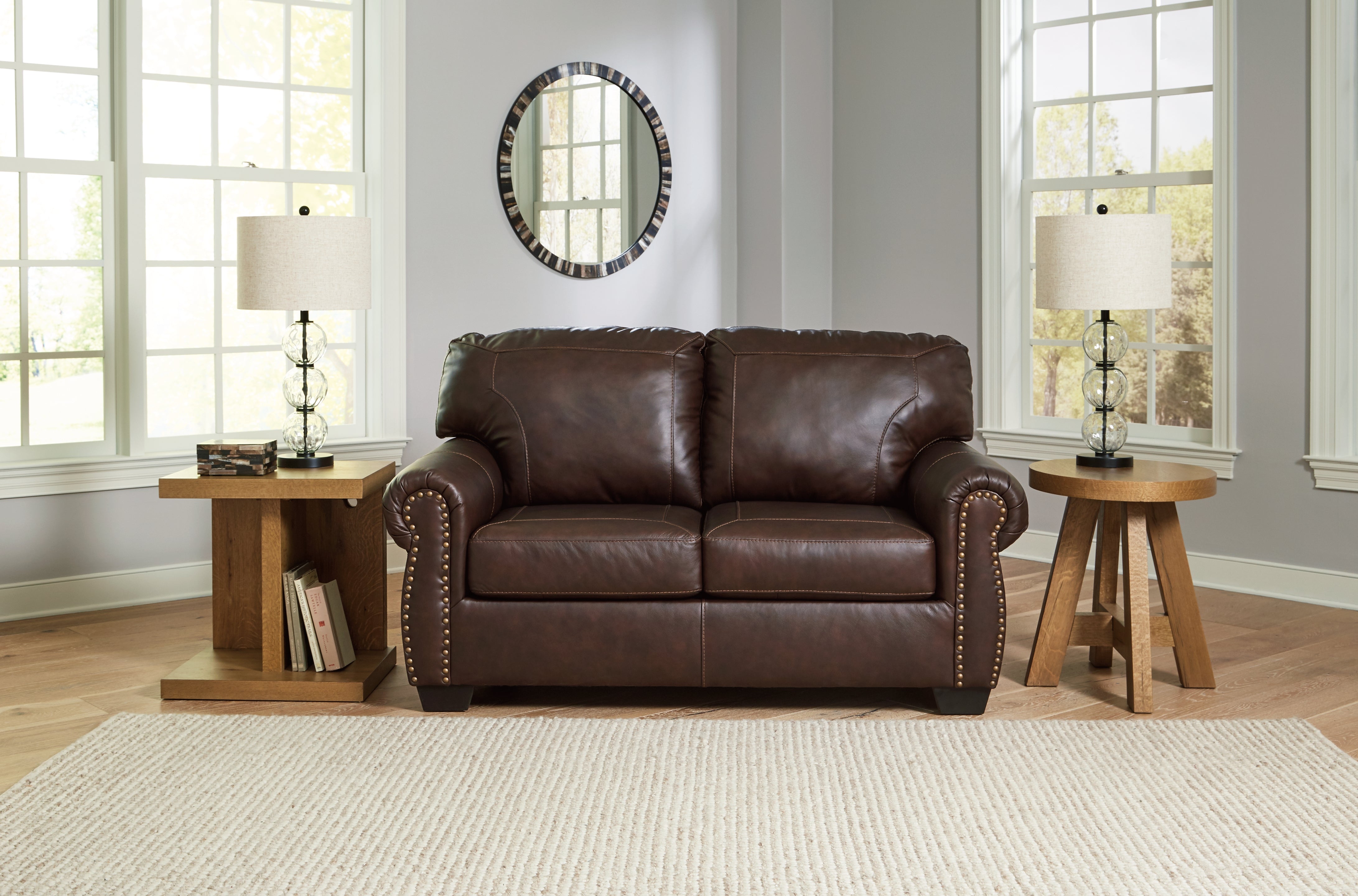 A2Z Furniture - Ashley Furniture - Colleton Living Room - Loveseat / Dark Brown - 5210735