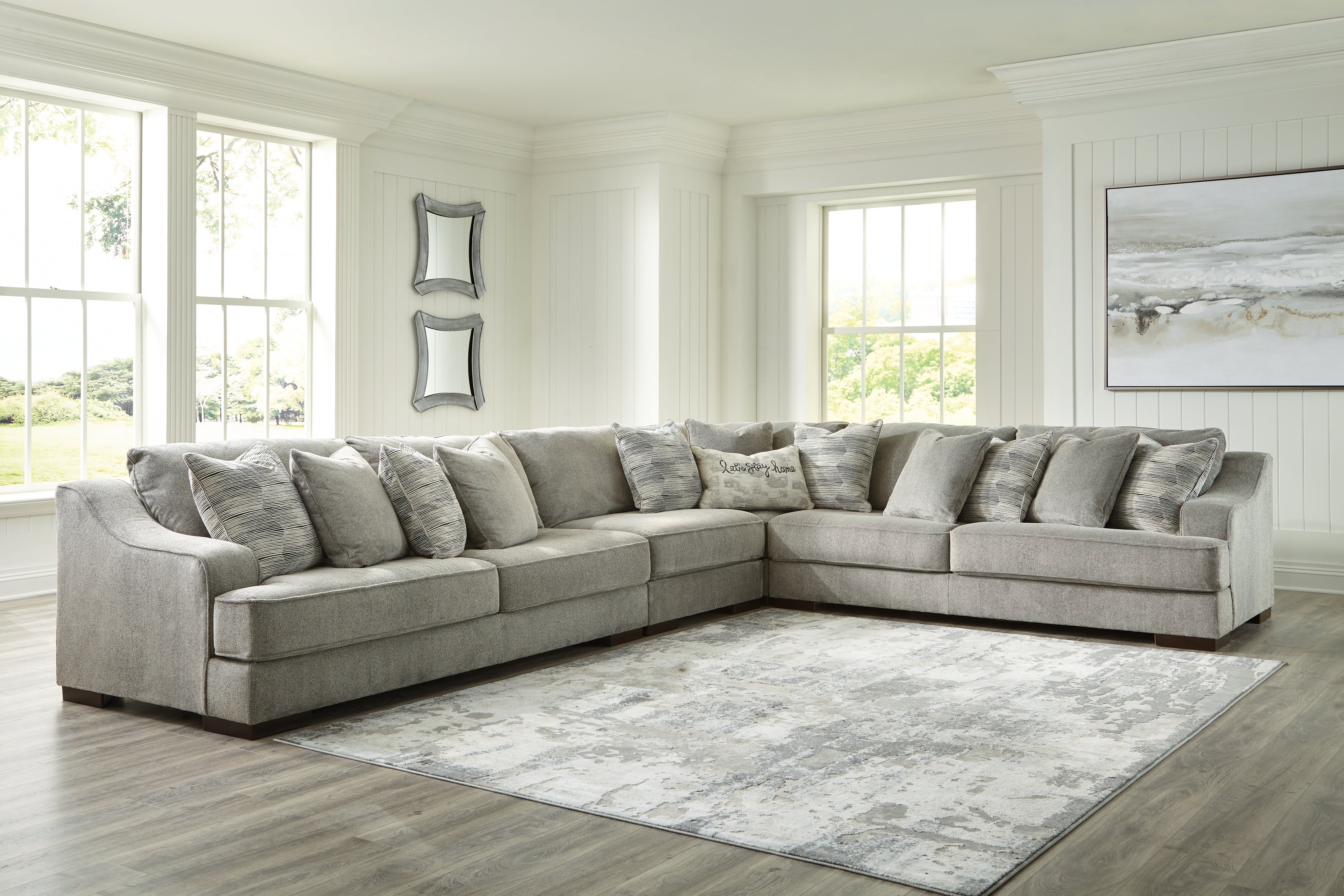 A2Z Furniture - Ashley Furniture - Bayless Sectional - LAF 4-Piece Sectional / Smoke - 52304S2