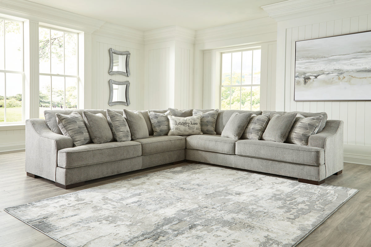 A2Z Furniture - Ashley Furniture - Bayless Sectional - LAF 5-Piece Sectional / Smoke - 52304S3