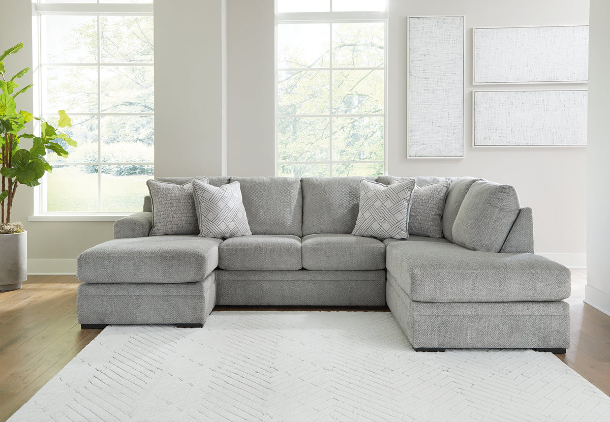 A2Z Furniture - Ashley Furniture - Casselbury Sectional - RAF 2-Piece Sectional with Chaise / Cement - 52906S2
