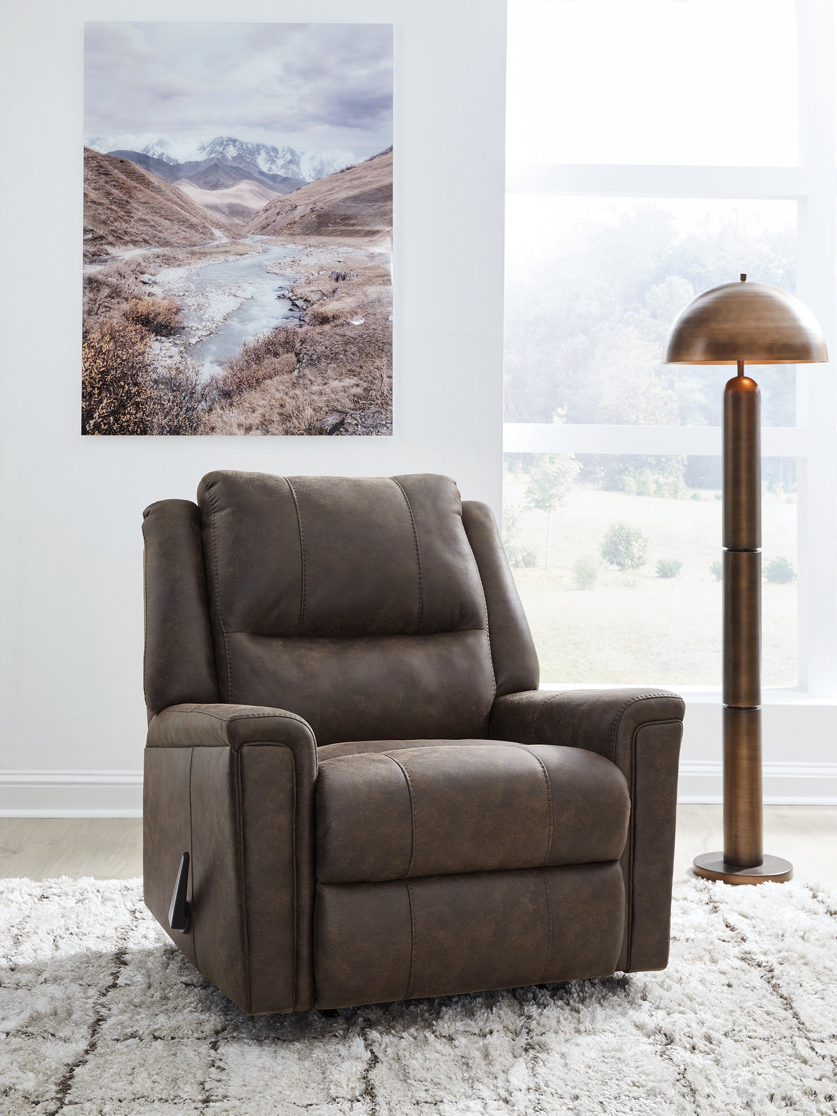 A2Z Furniture - Ashley Furniture - Lixtowel Living Room - Rocker Recliner / Fog - PC5300525